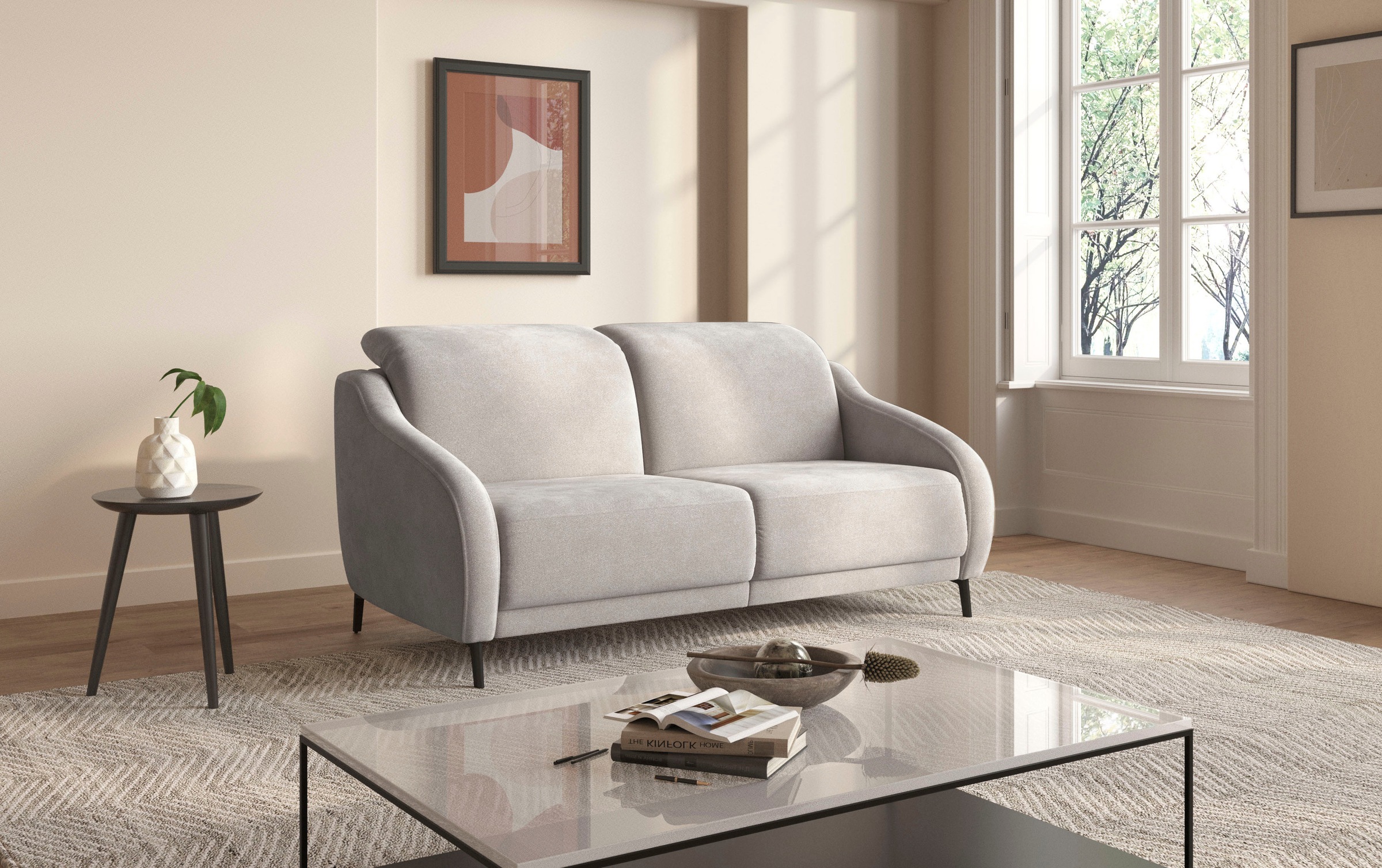 sit&more 3-Sitzer »Blues« wahlweise mit Klapptisch und USB