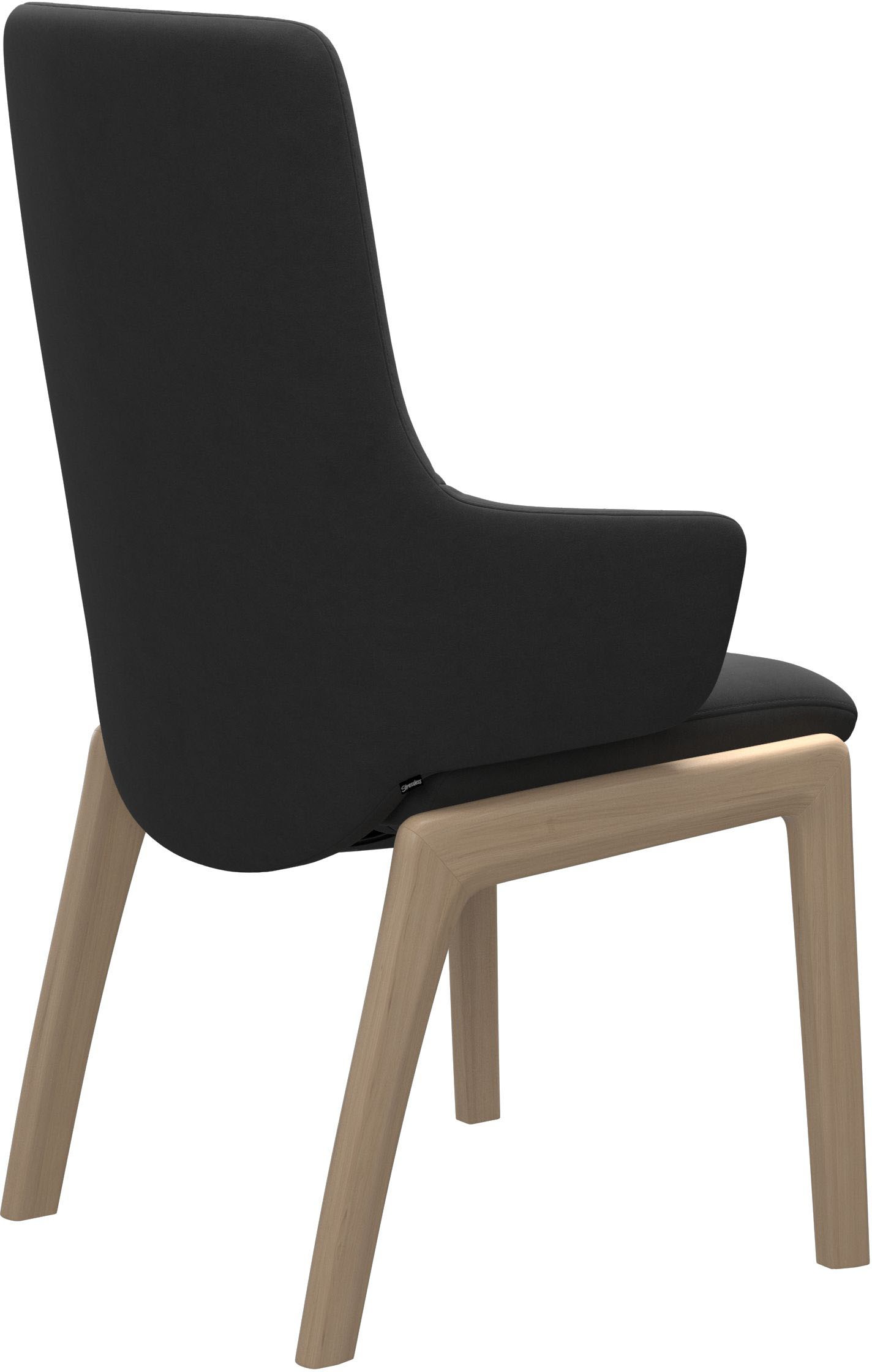 Stressless® Polsterstuhl »Laurel« () High Back mit Armlehne, Größe L, mit abgerundeten Beinen in Schwarz