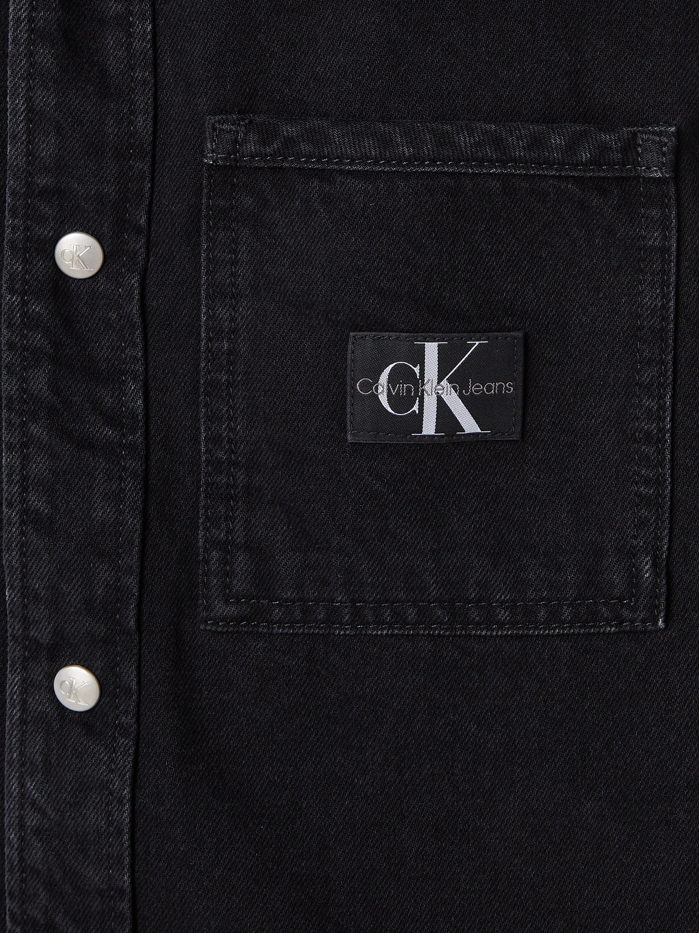 Calvin Klein Jeans Jeanshemd »REGULAR LINEAR SHIRT«, mit Logopatch