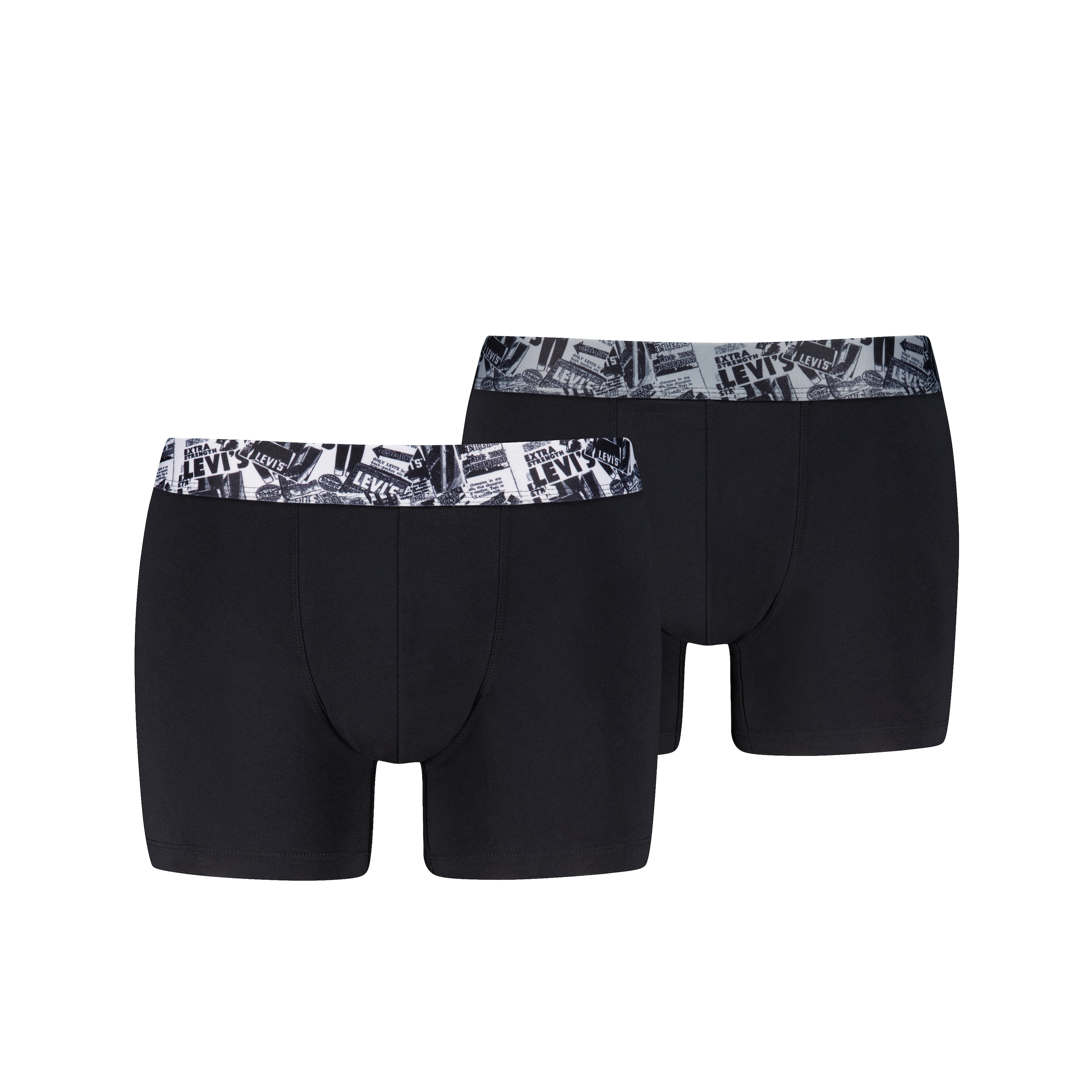 Levi's® Boxershorts »LEVIS MEN NEWSPAPER WB BOXER BRIEF 2P« 2er Pack,  ohne Eingriff, Cotton-Stretch