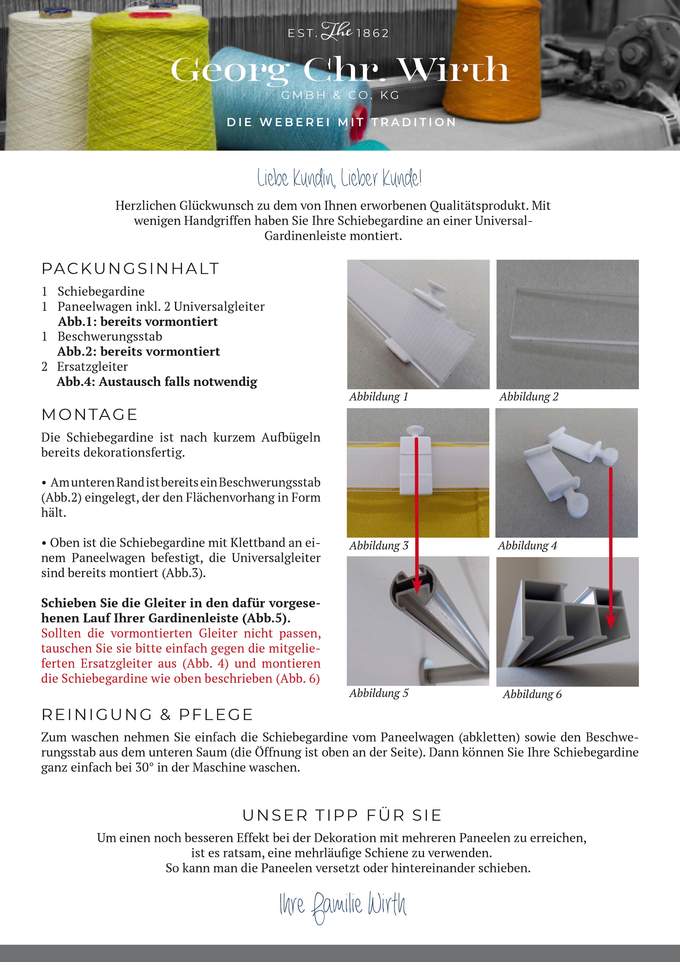 Wirth Schiebegardine »Umea«, (1 St.)