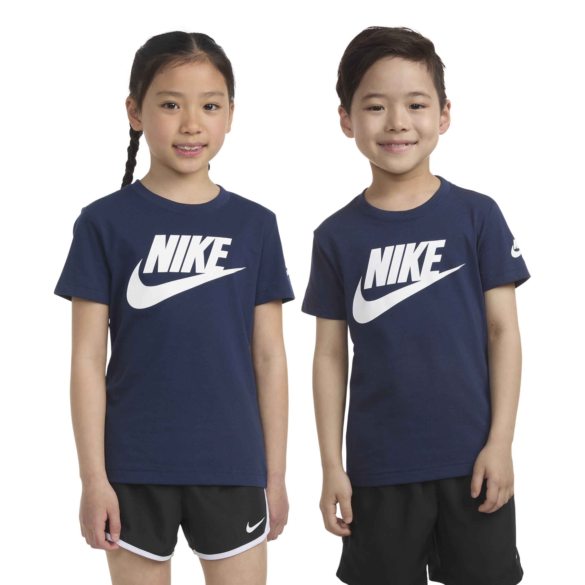 Nike Sportswear T-Shirt für Kinder, aus Baumwolle und Polyester, pflegeleicht