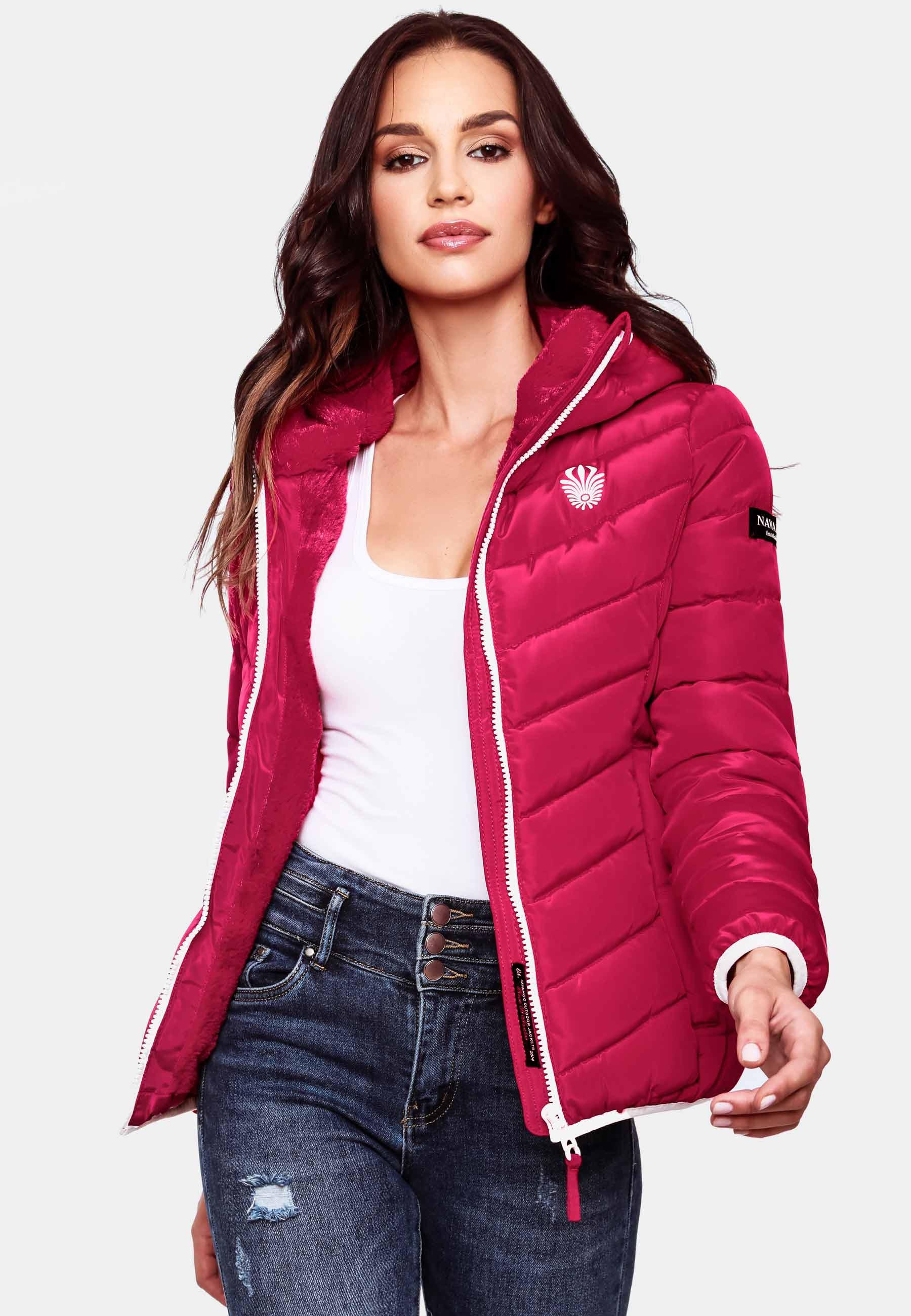 Navahoo Steppjacke »Winterjacke Elva«, mit Kapuze, stylische Damen Winterjacke mit Kapuze