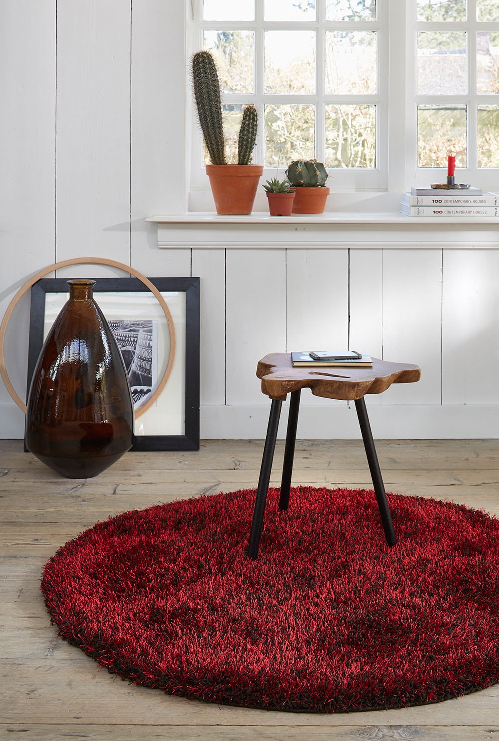 Esprit Hochflor-Teppich »Cosy Glamour 2.0«, rund, 40 mm Höhe, Langflor, Shaggy, weicher Teppich, Wohnzimmer