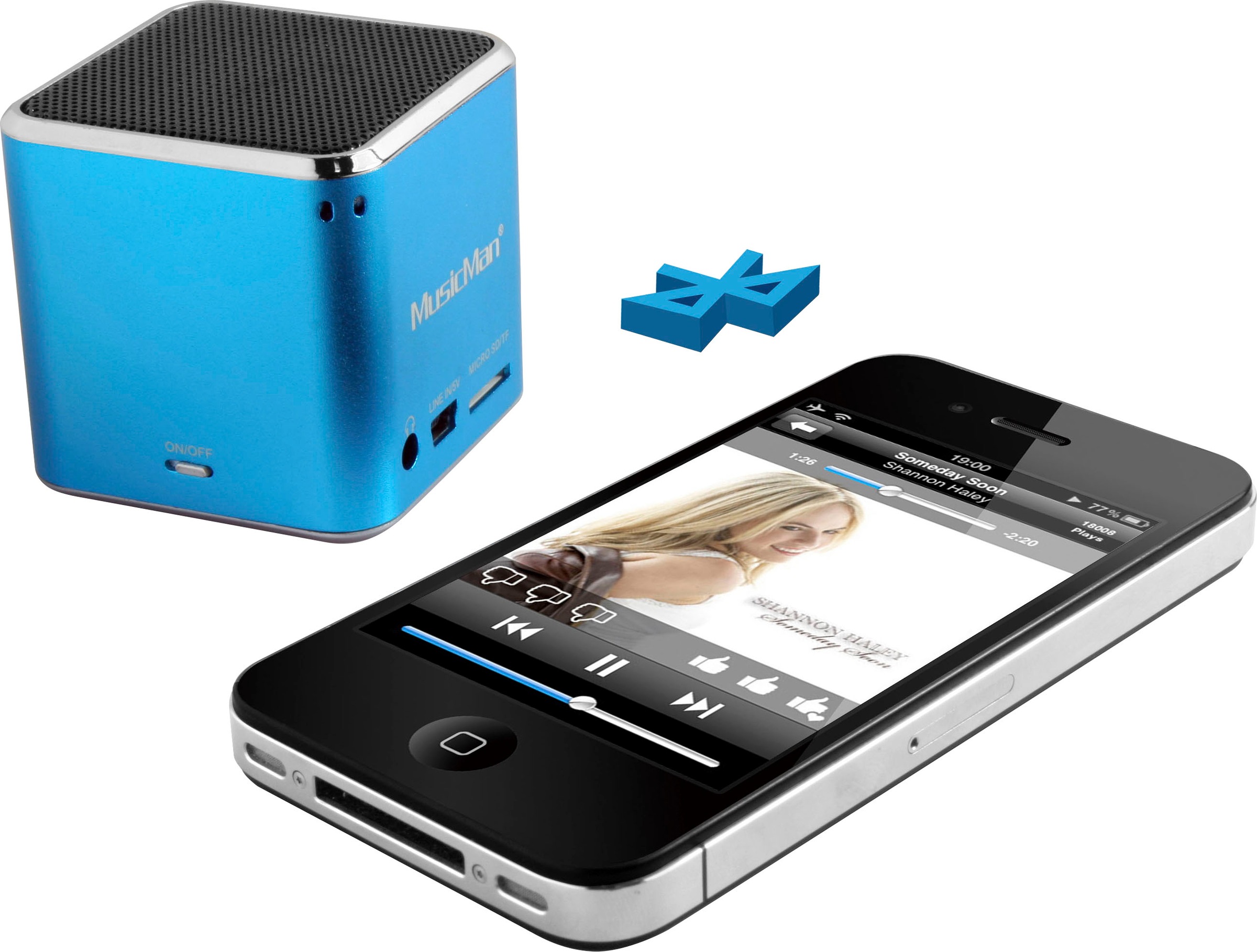 Technaxx Lautsprechersystem »BT-X2«, Mini Musicman Wireless Soundstation