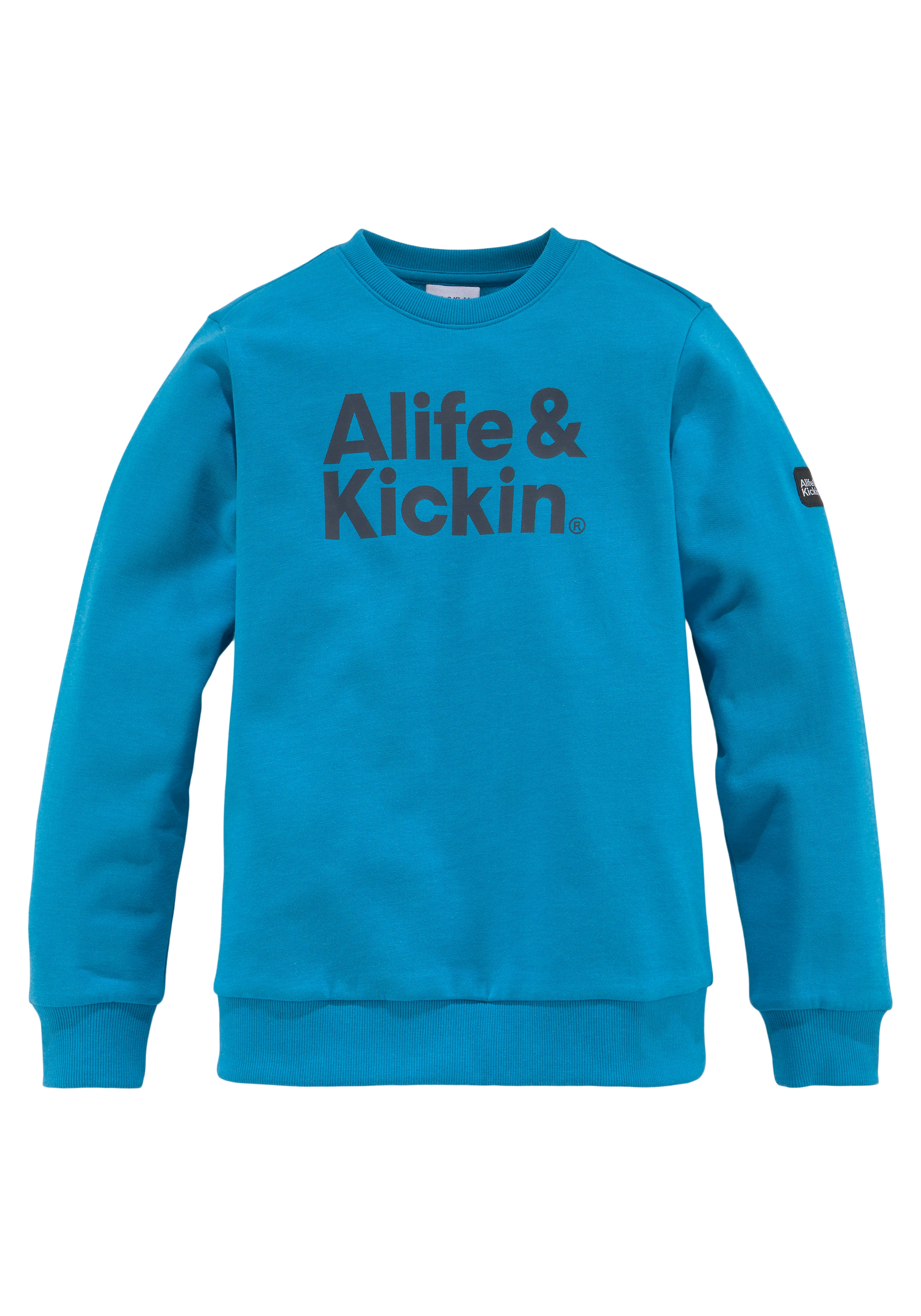 Alife & Kickin Sweatshirt »Logo-Print«, in melierter Qualität
