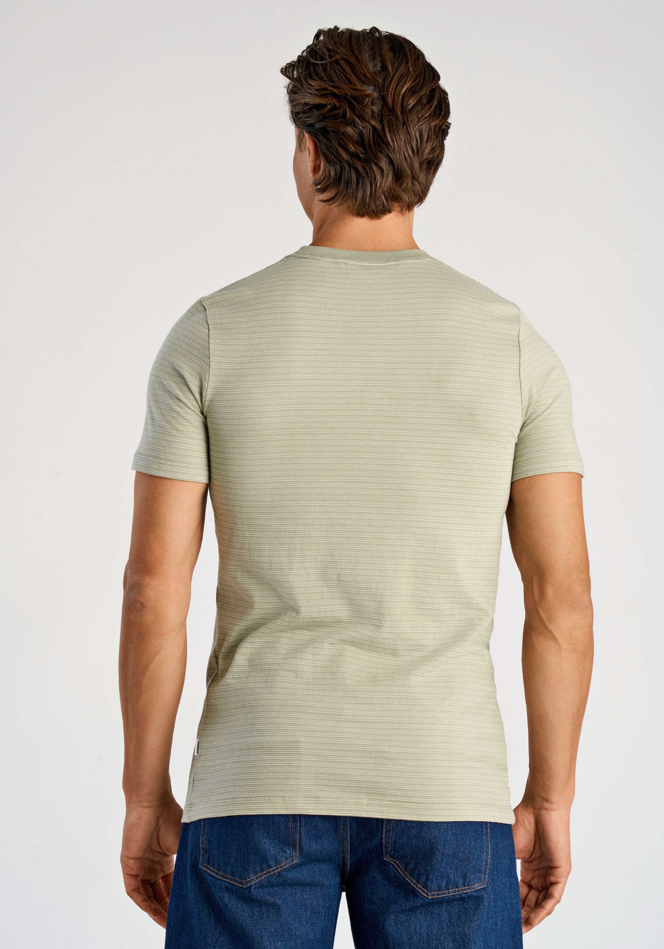 LINDBERGH Rundhalsshirt mit feiner Struktur