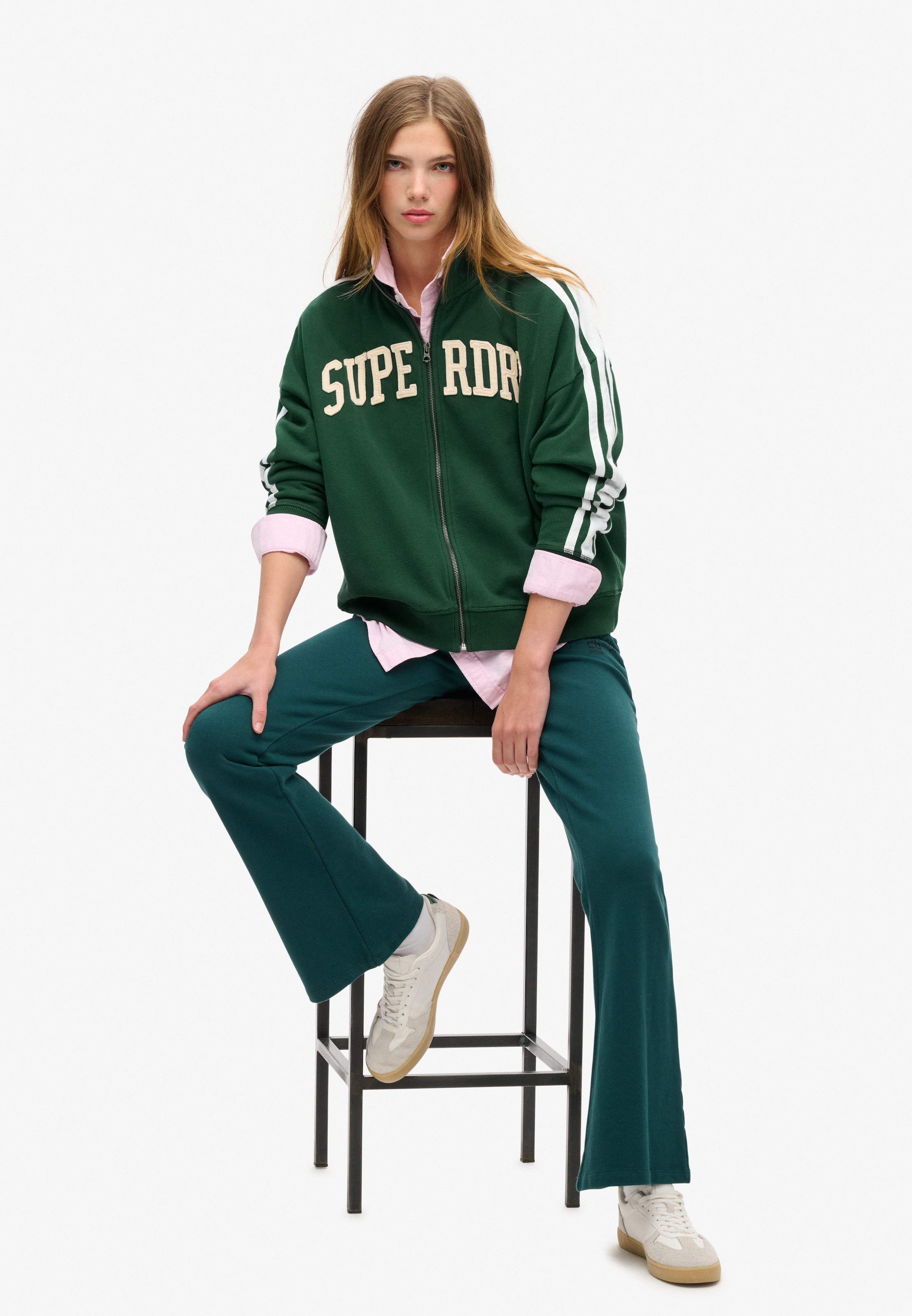 Superdry Sweatjacke »ATHLETIC APPLQ LOOSE ZIP TRACK«