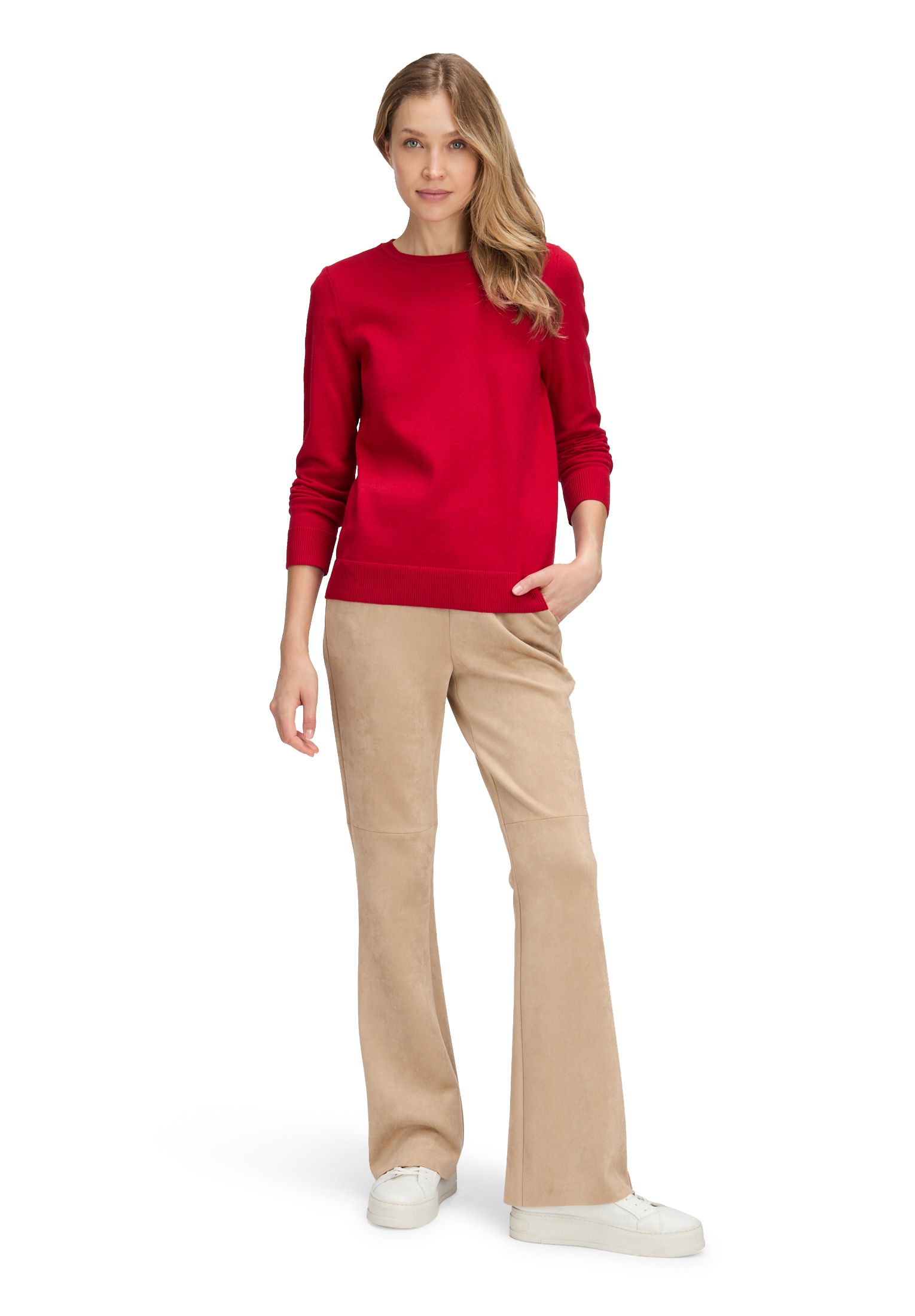 Betty Barclay Rundhalspullover »Basic-Strickpullover mit Rundhalsausschnitt«