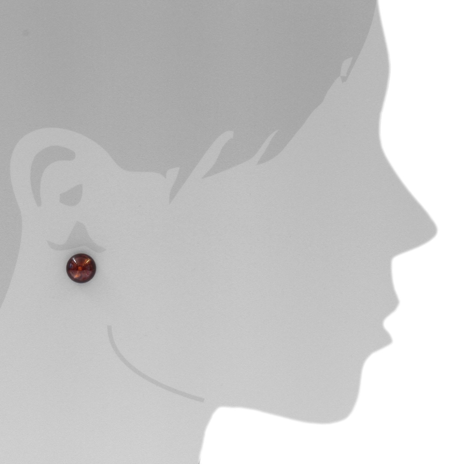 OSTSEE-SCHMUCK Paar Ohrstecker »- Klassisch 12 mm - Gold 333/000 - Bernstein«