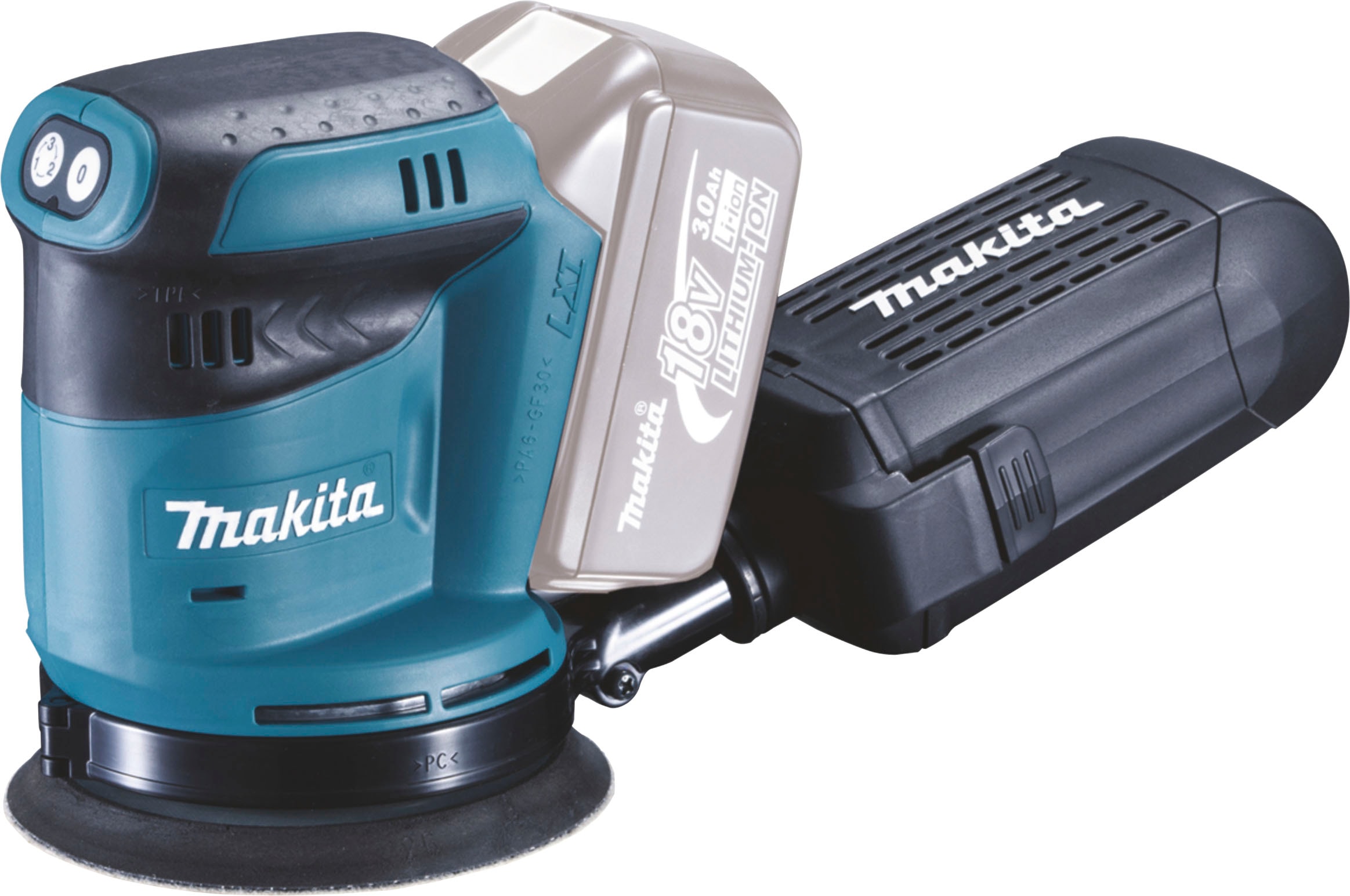 Makita Akku-Exzenterschleifer »DBO180Z«, 2,8 mm Schwingkreis, ohne Akku und Ladegerät