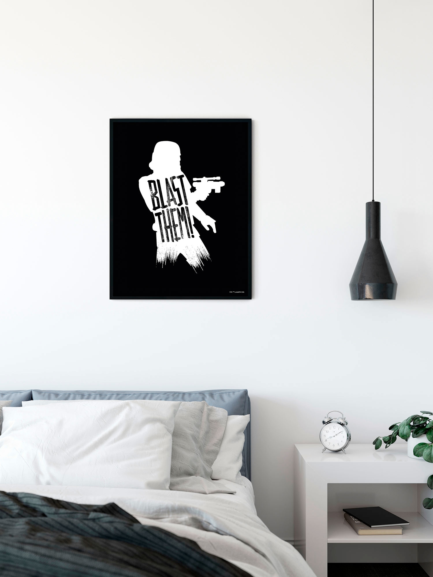 Komar Wandbild »Star Wars Silhouette Quotes Stormtrooper«, (1 St.), Kinderzimmer, Schlafzimmer, Wohnzimmer
