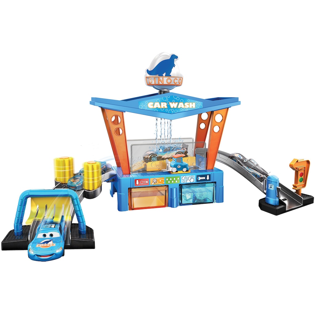 Mattel® Spiel-Gebäude »Disney Pixar Cars, Farbwechsel Dinoco Autowaschanlage«, inkl. Fahrzeug mit Farbwechseleffekt