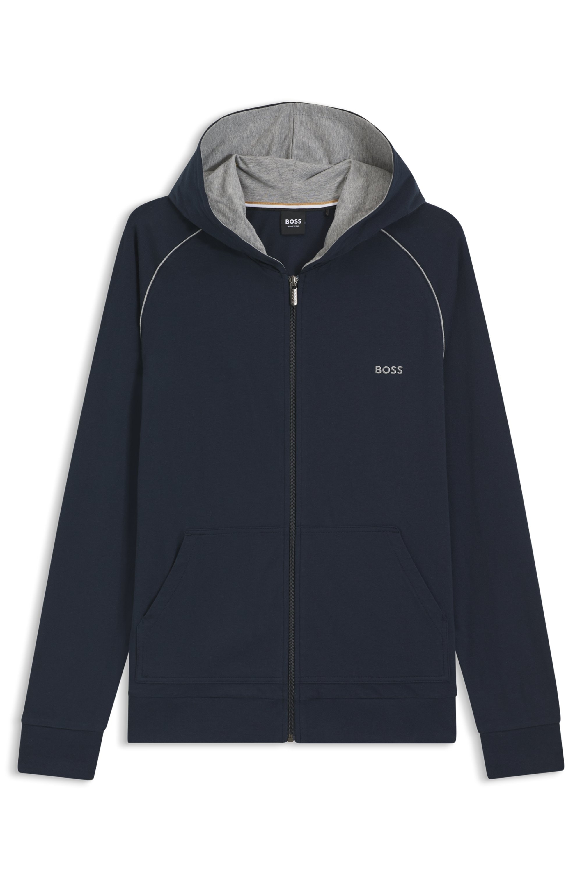 BOSS Kapuzensweatjacke »Mix&Match Jacket H« mit BOSS Stickerei auf der Brust
