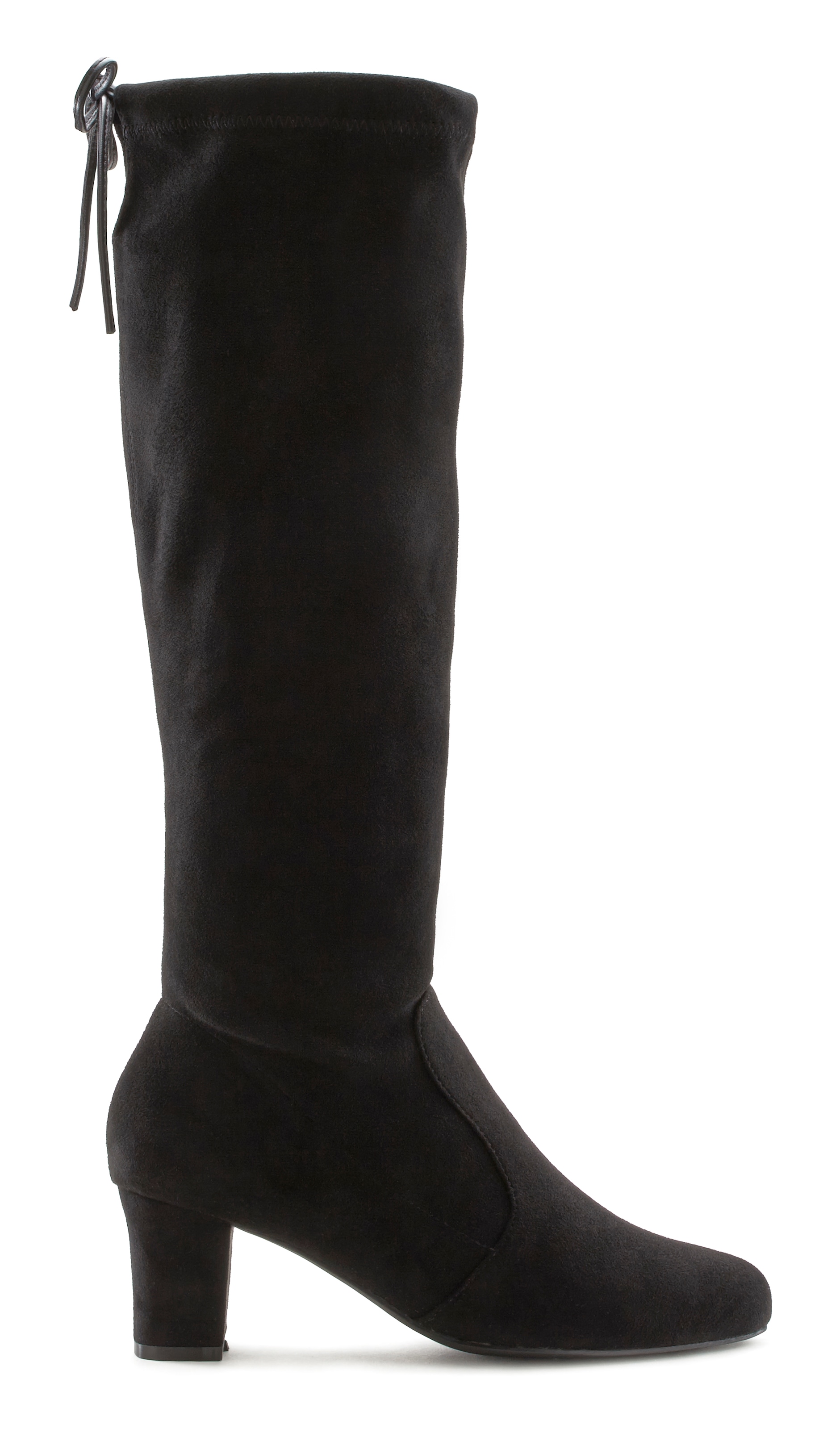 LASCANA Schlupfstiefel, Schlupfboots, Slouchy Boots, Slip-On, Stretch & Blockabsatz