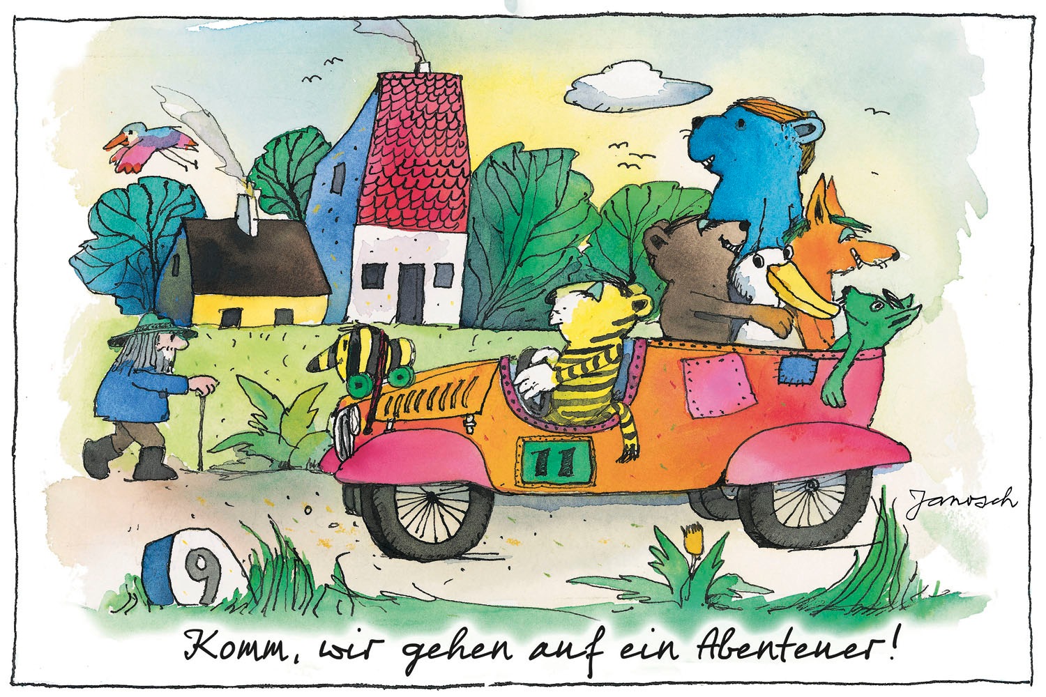 LuckyLinde Leinwandbild »Der kleine Tiger und der kleine Bär - Abenteuer«