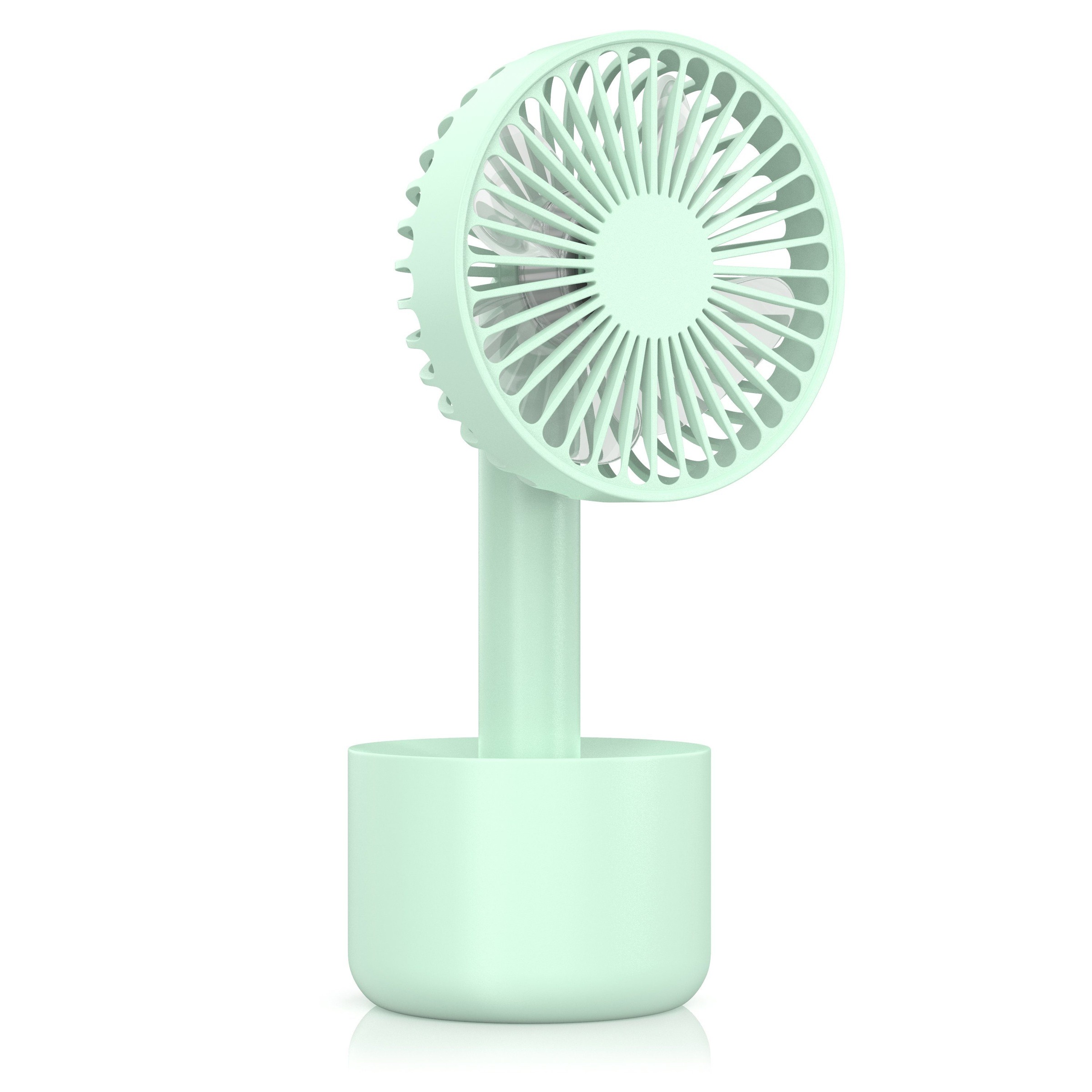 USB Mini Ventilator mit Akku & abnehmbaren Standfuß »3-fach...
