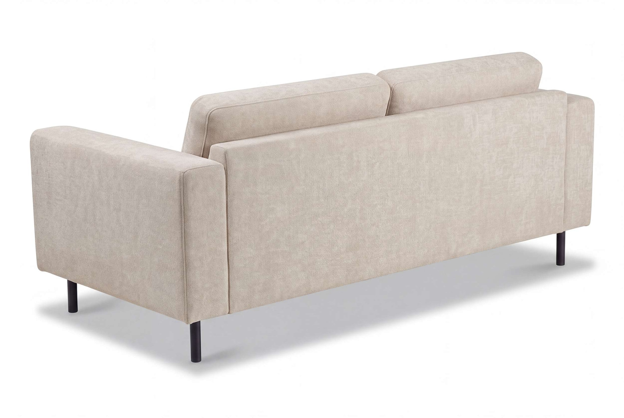 OTTO home 2,5-Sitzer »Sveeva, Kompaktsofa, B.183 cm, schwarze Metallfüße« langlebiger Strukturstoff, mit Wellenunterfederung, viele Farben
