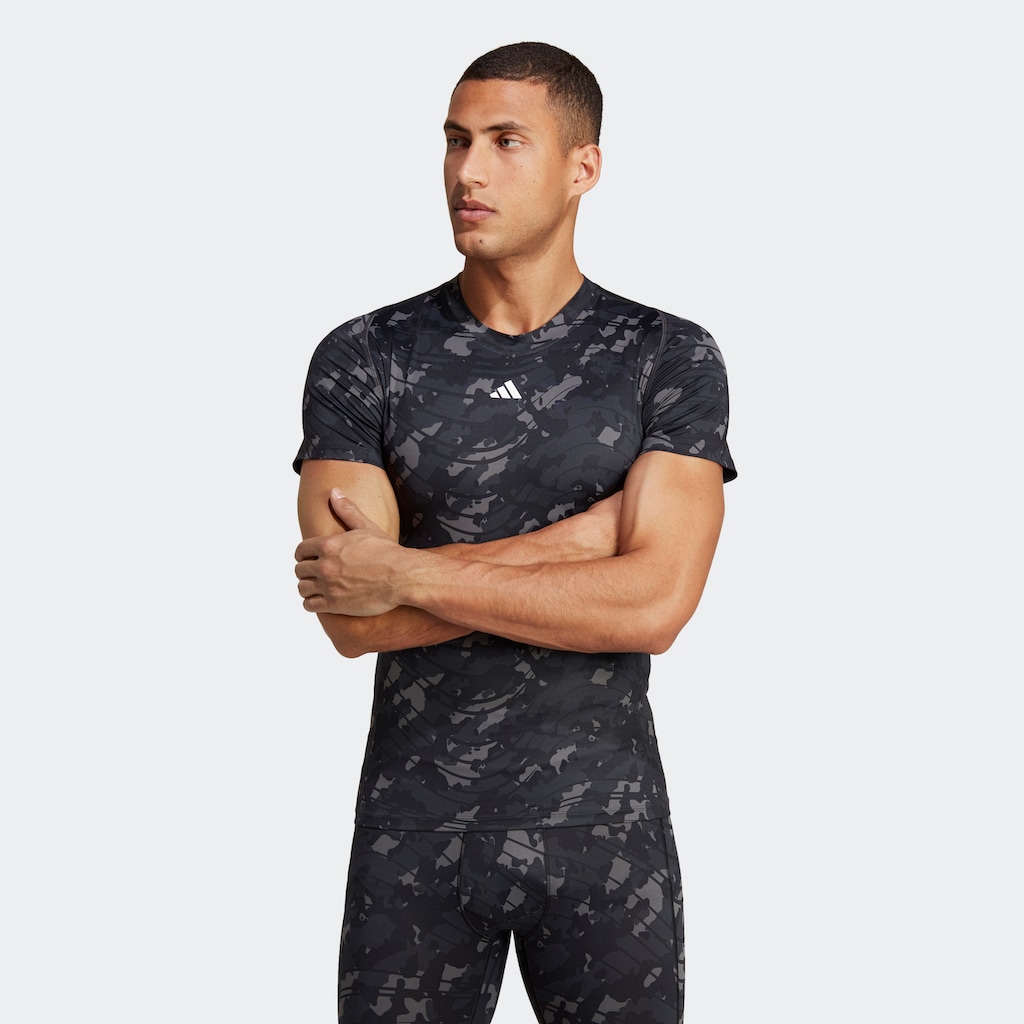 adidas Performance T-Shirt »TECHFIT ALLOVER PRINT TRAINING«