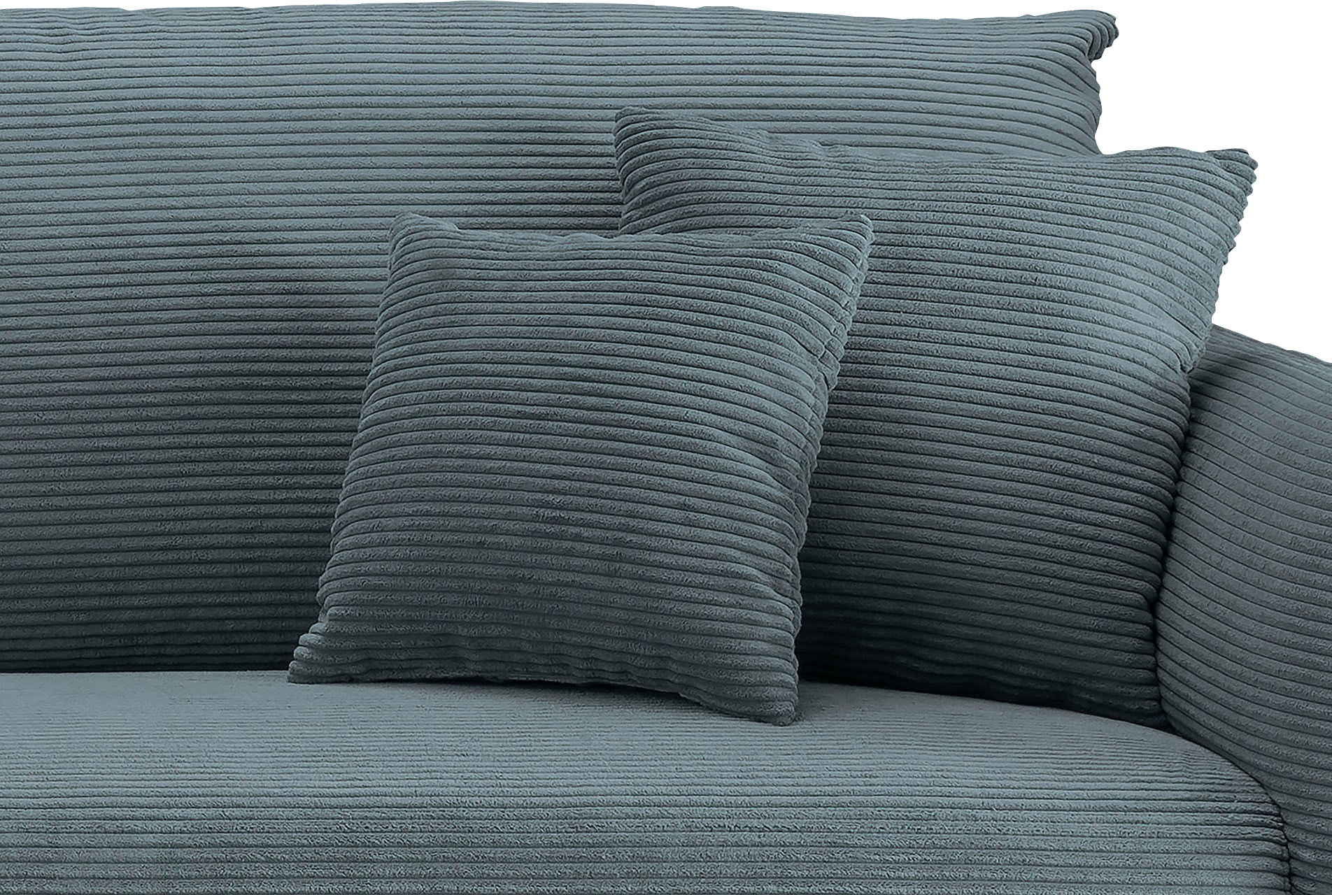 Home affaire Ecksofa »Lazio modern und bequem, schmale Armlehnen, tolle Detailverarbeitung« zwei verschiedene Fußfarben wählbar
