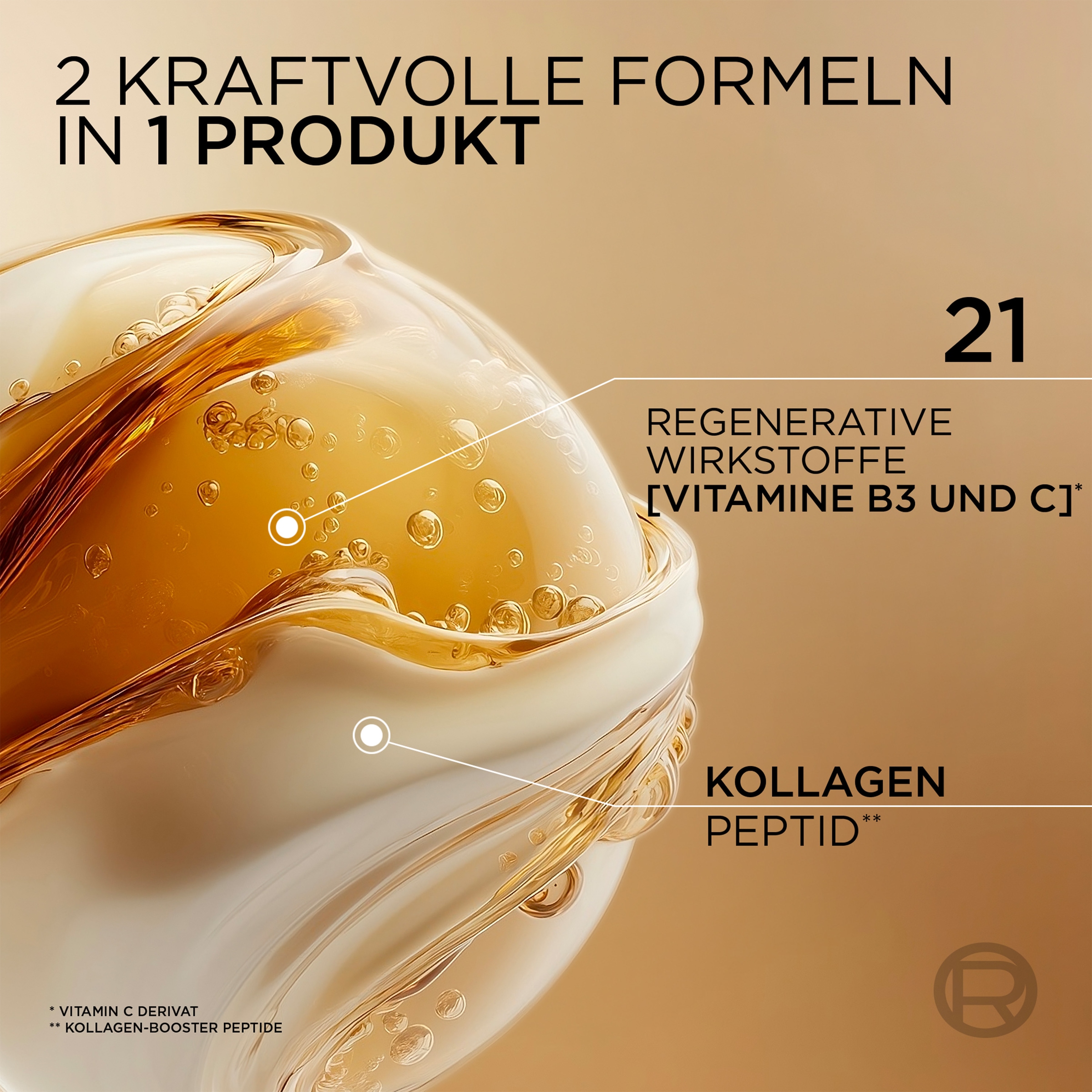 L'ORÉAL PARIS Gesichtsserum »AGE PERFECT ANTI-AGING SERUM LE DUO« intensive Pflege, mildert Falten, kräftigt die Haut