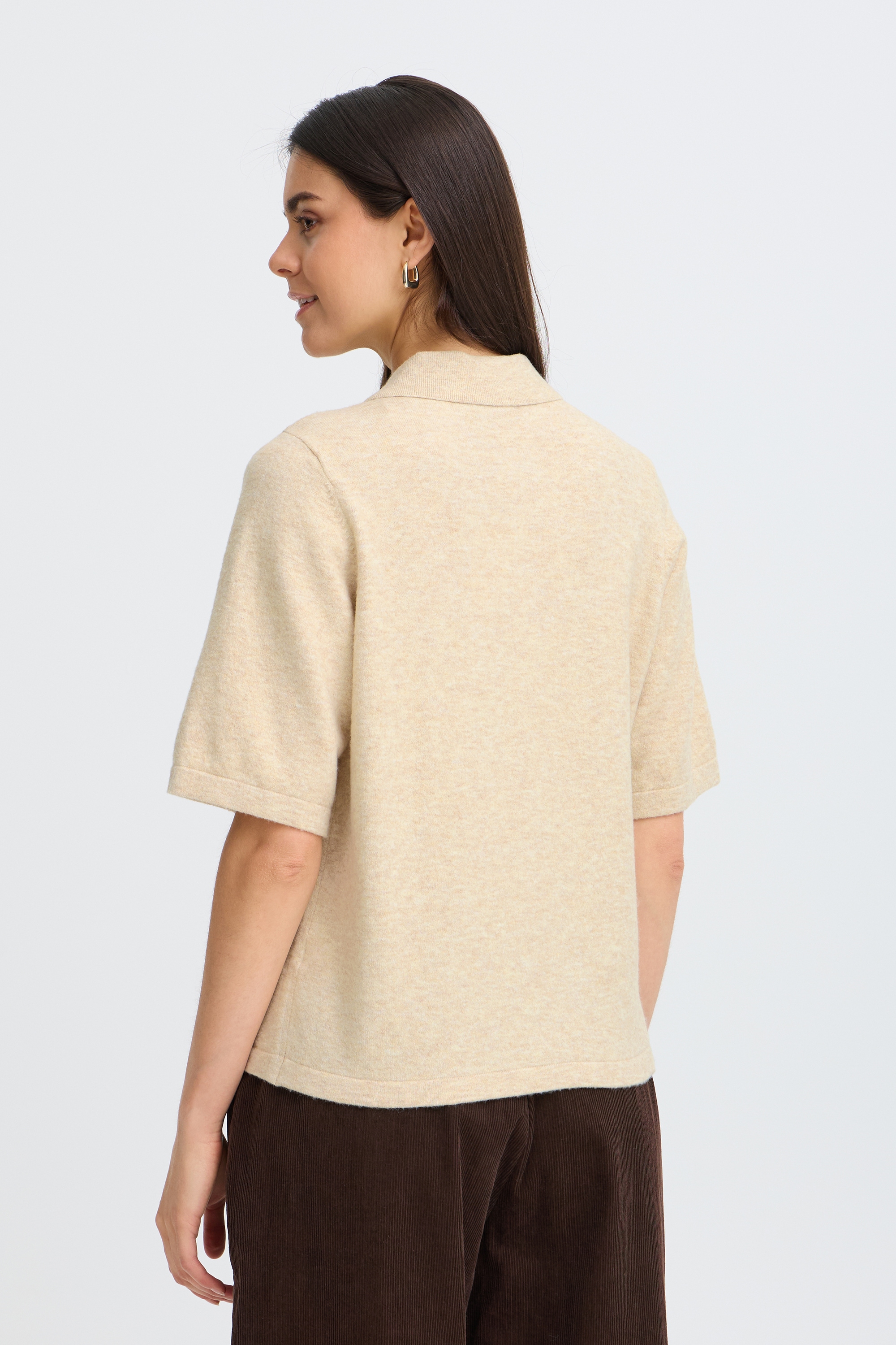 fransa Kurzarmpullover »Damen Halblange Ärmel FRSUZETTE«