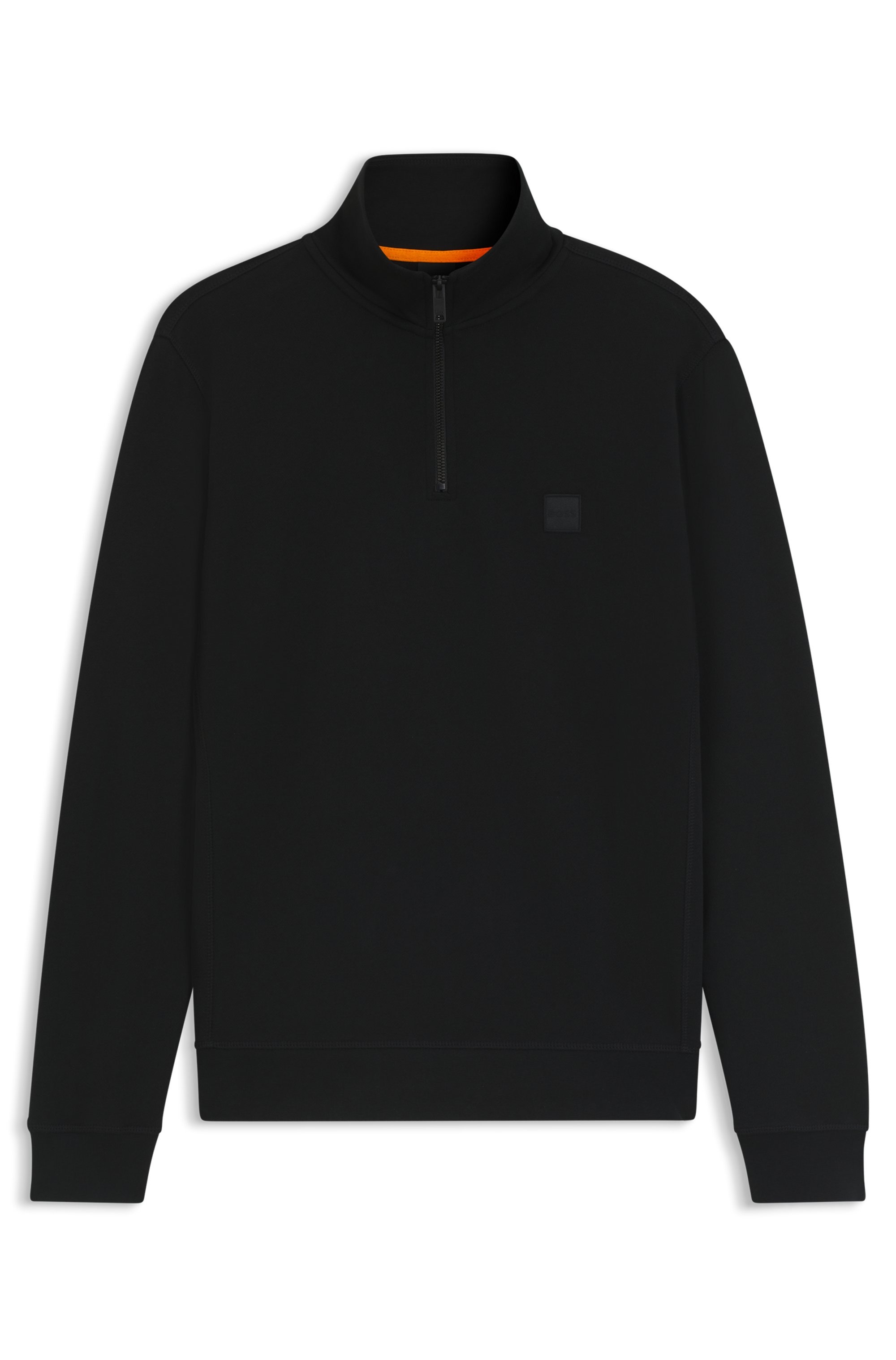 BOSS ORANGE Sweatshirt »Zetrust«, 1 Stk. Troyerkragen mit Reißverschluss, Regular Fit, BOSS-Label
