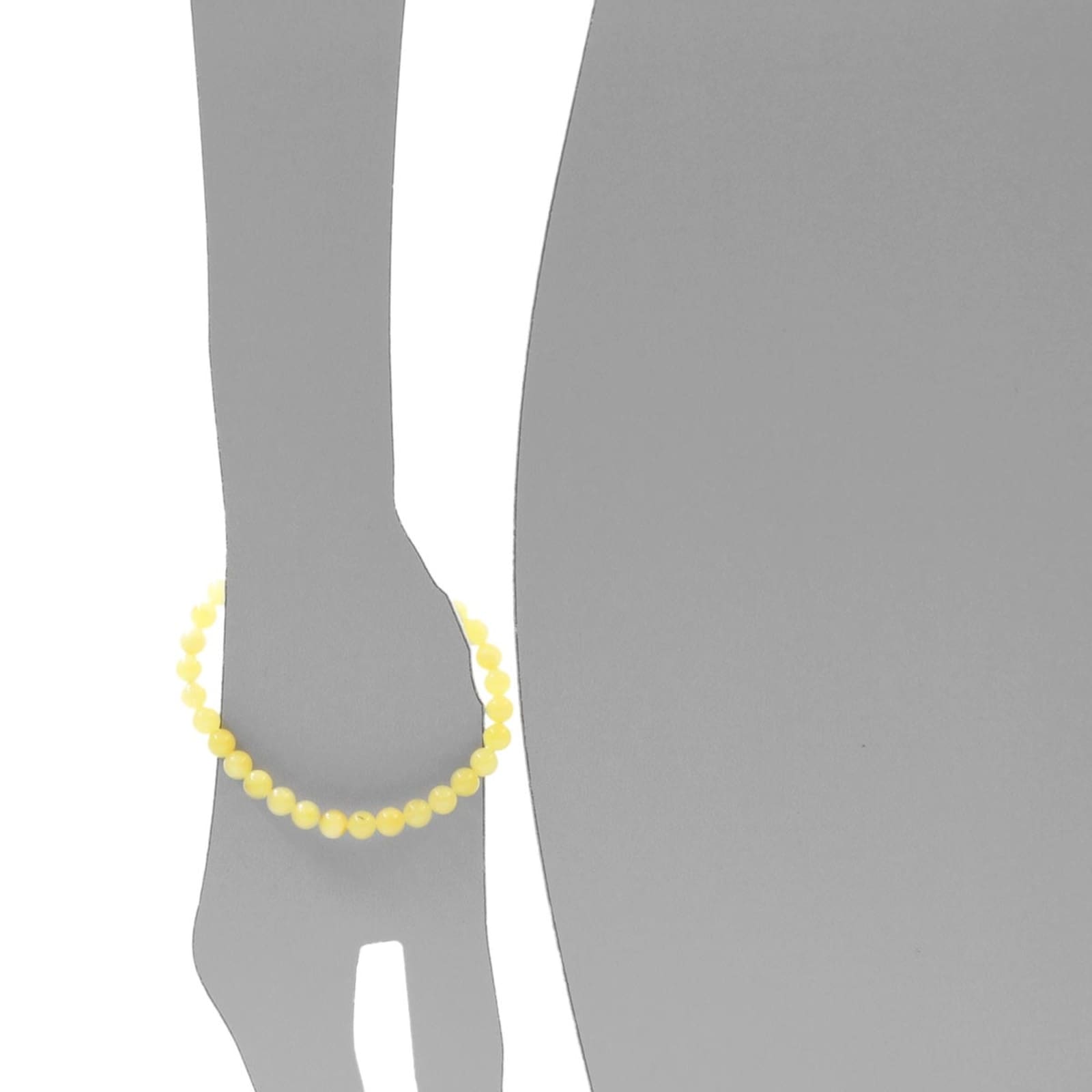 OSTSEE-SCHMUCK Armband »- Kugel 6 mm - Bernstein -,«