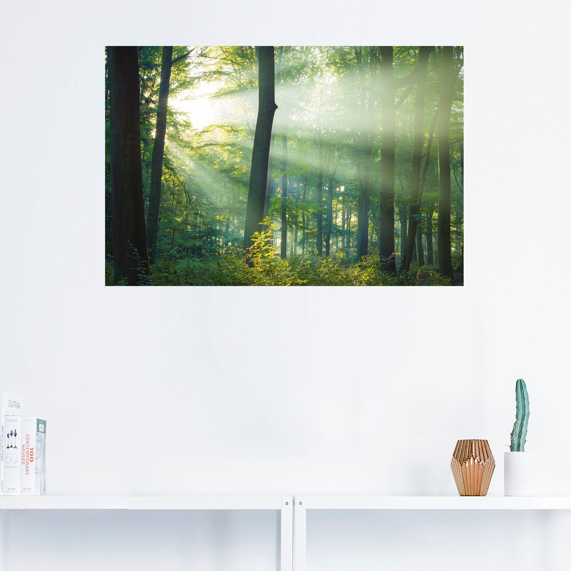 Artland Wandfolie »Licht im Wald«, Waldbilder, (1 St.), selbstklebend