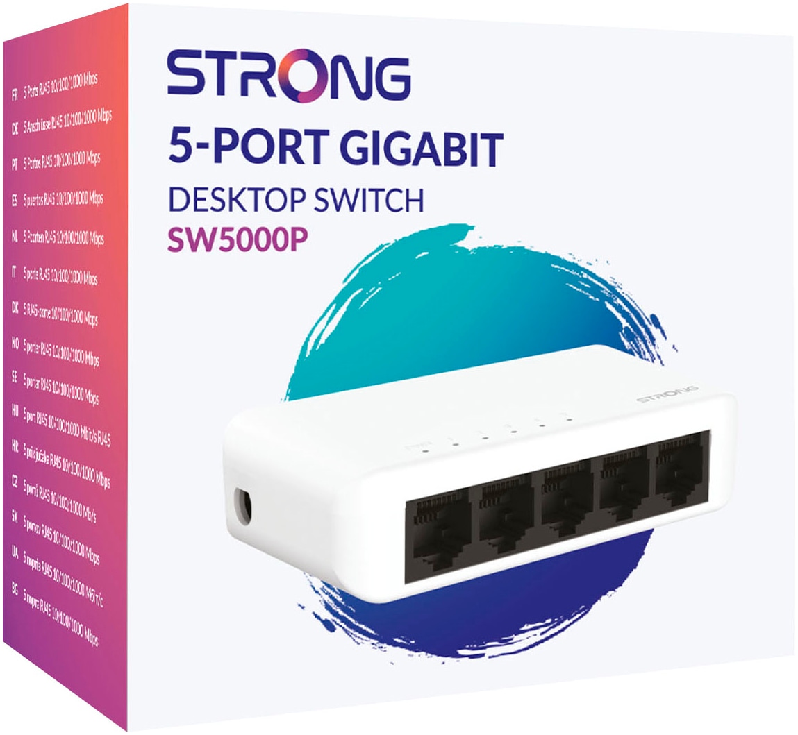Strong Netzwerk-Switch »5-Port Gigabit Switch 10/100/1000 Mbit/s«