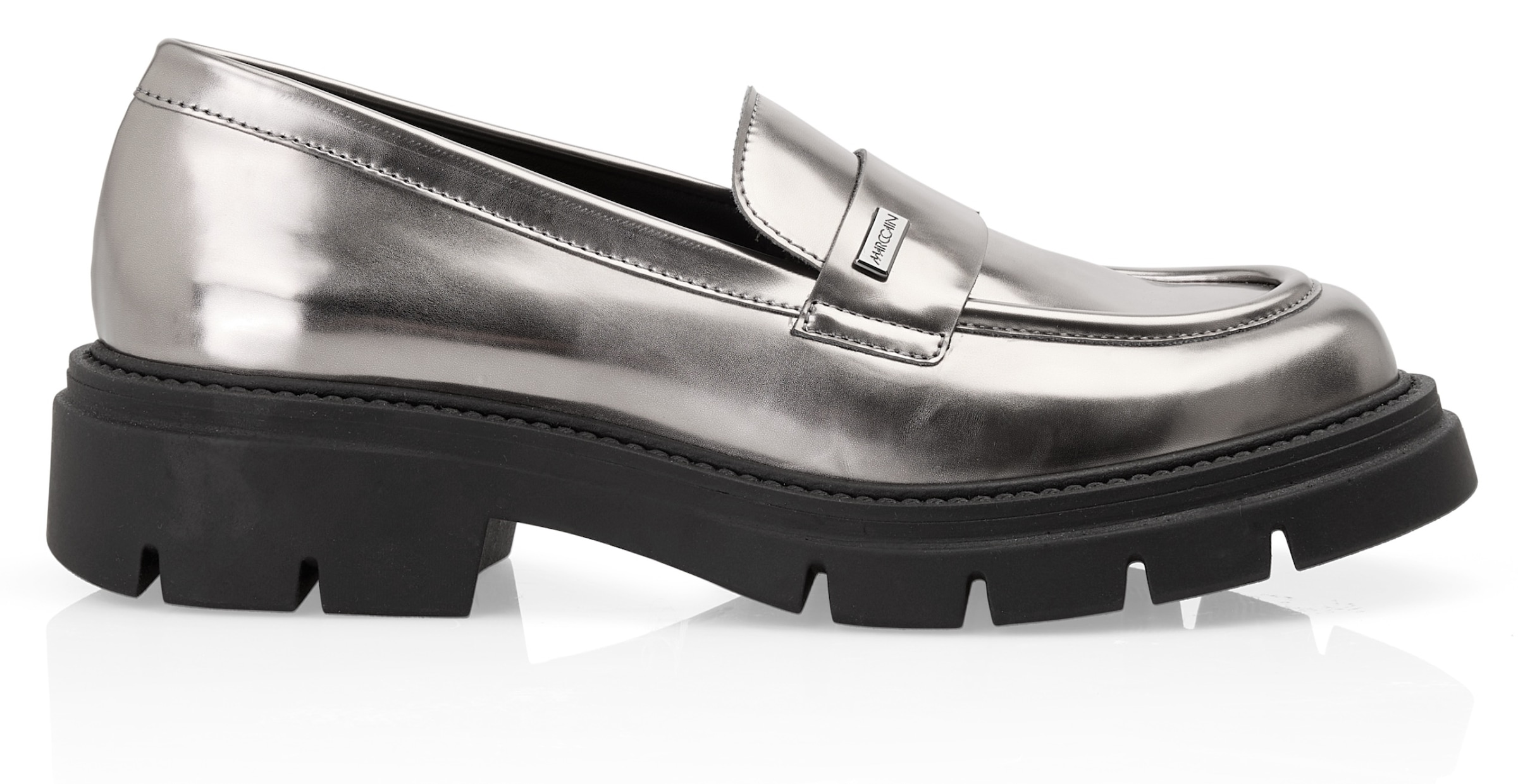 Marc Cain Loafer »Noble Neutrals«, Chunky Slipper, Plateauschuh mit Blockabsatz