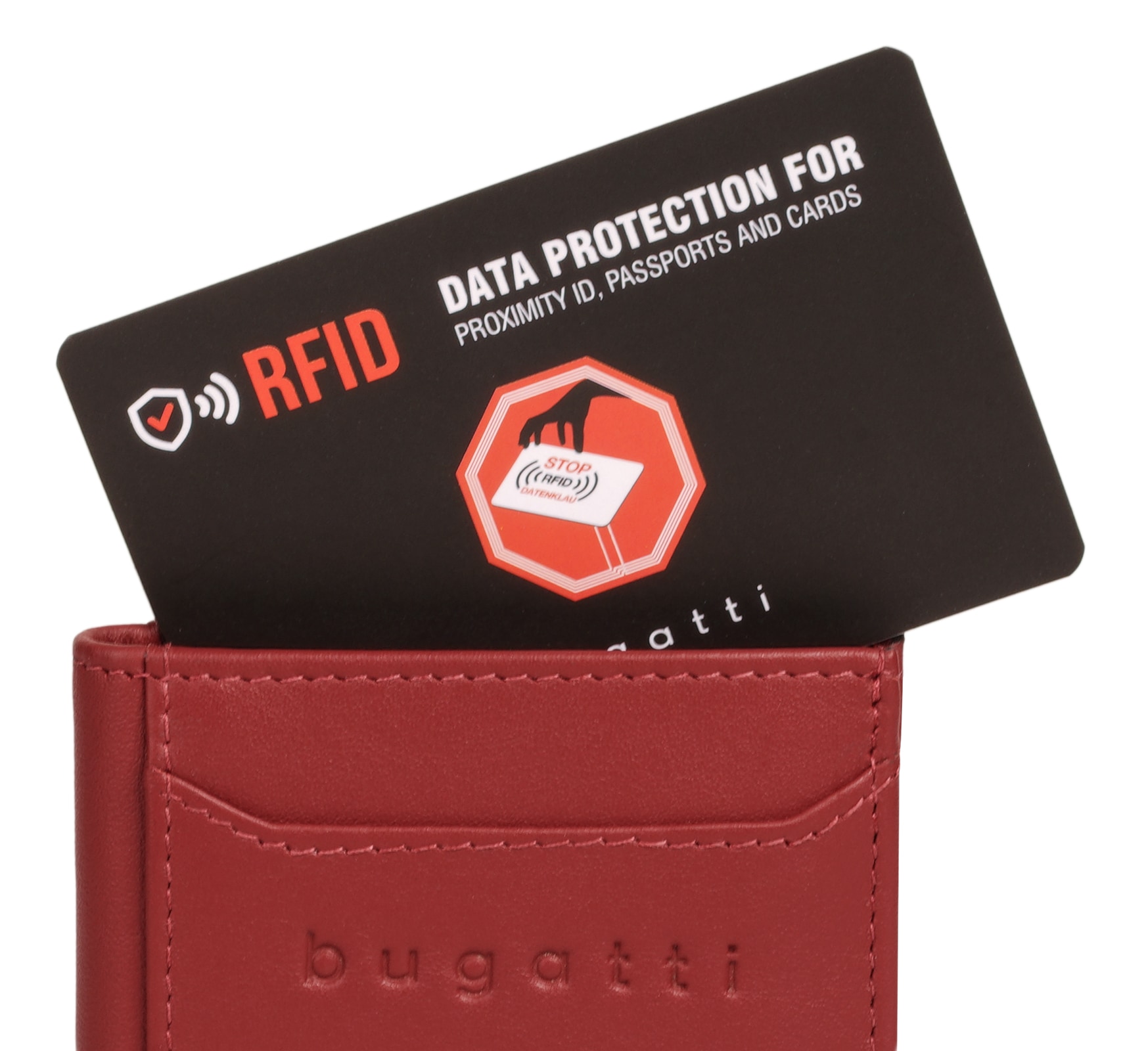 bugatti Geldbörse »SECURE SLIM«, echt Leder