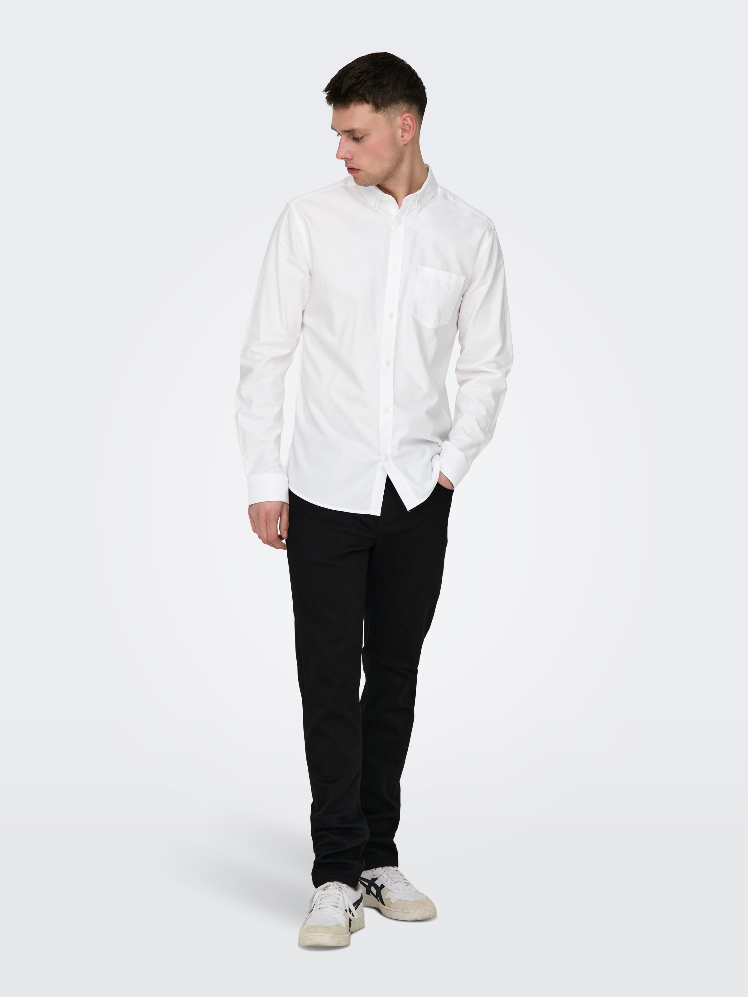 ONLY & SONS Langarmhemd »ONSALVARO SLIM LS OXFORD SHIRT NOOS«