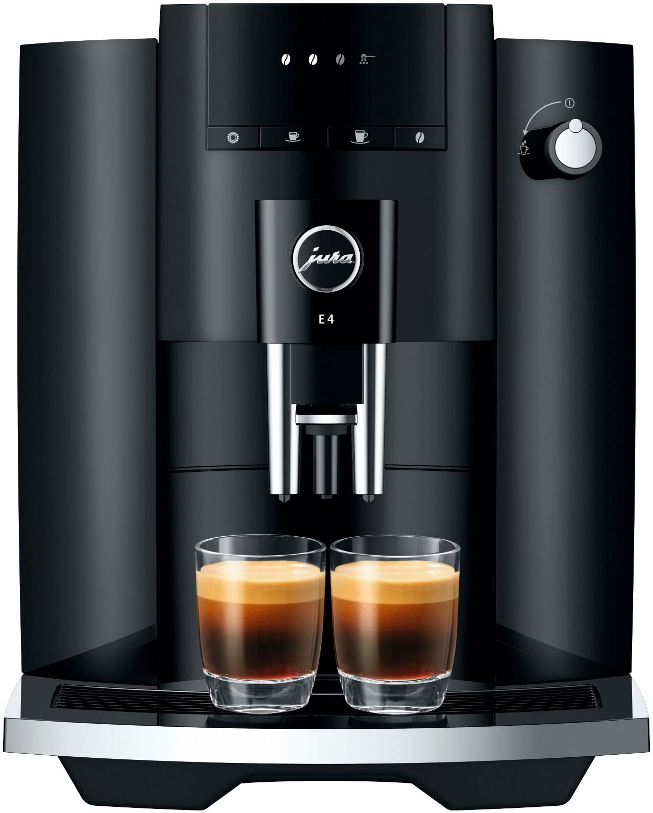 JURA Kaffeevollautomat »15435 E4 Piano Black (EA)«