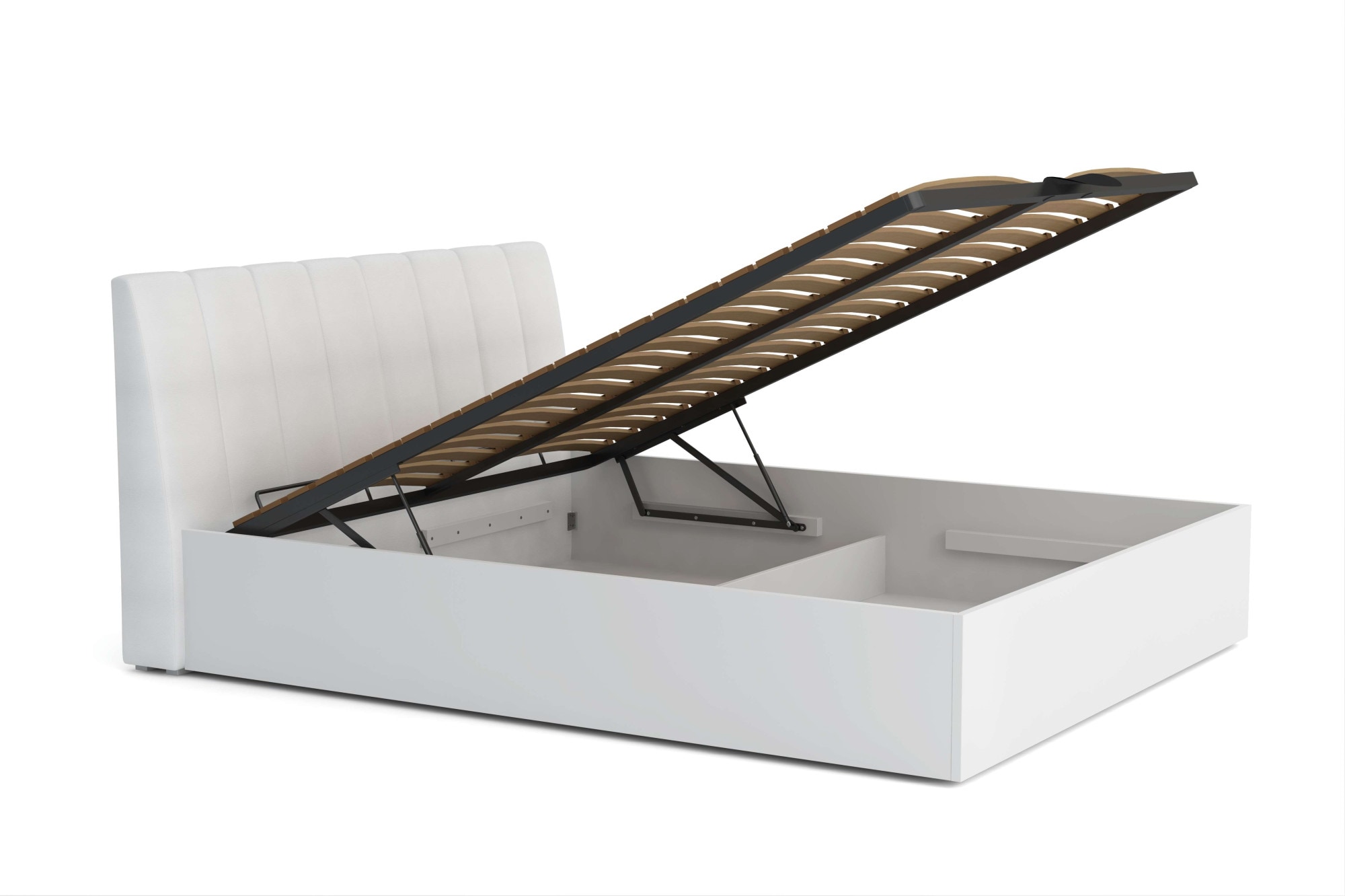 INOSIGN Bett »Bett Malissa mit gepolstertem Kopfteil ohne Stauraum«, Bettgestell, Schlaffläche 180x200 cm, BxTxH 186,6 x 206,4 x 100 cm