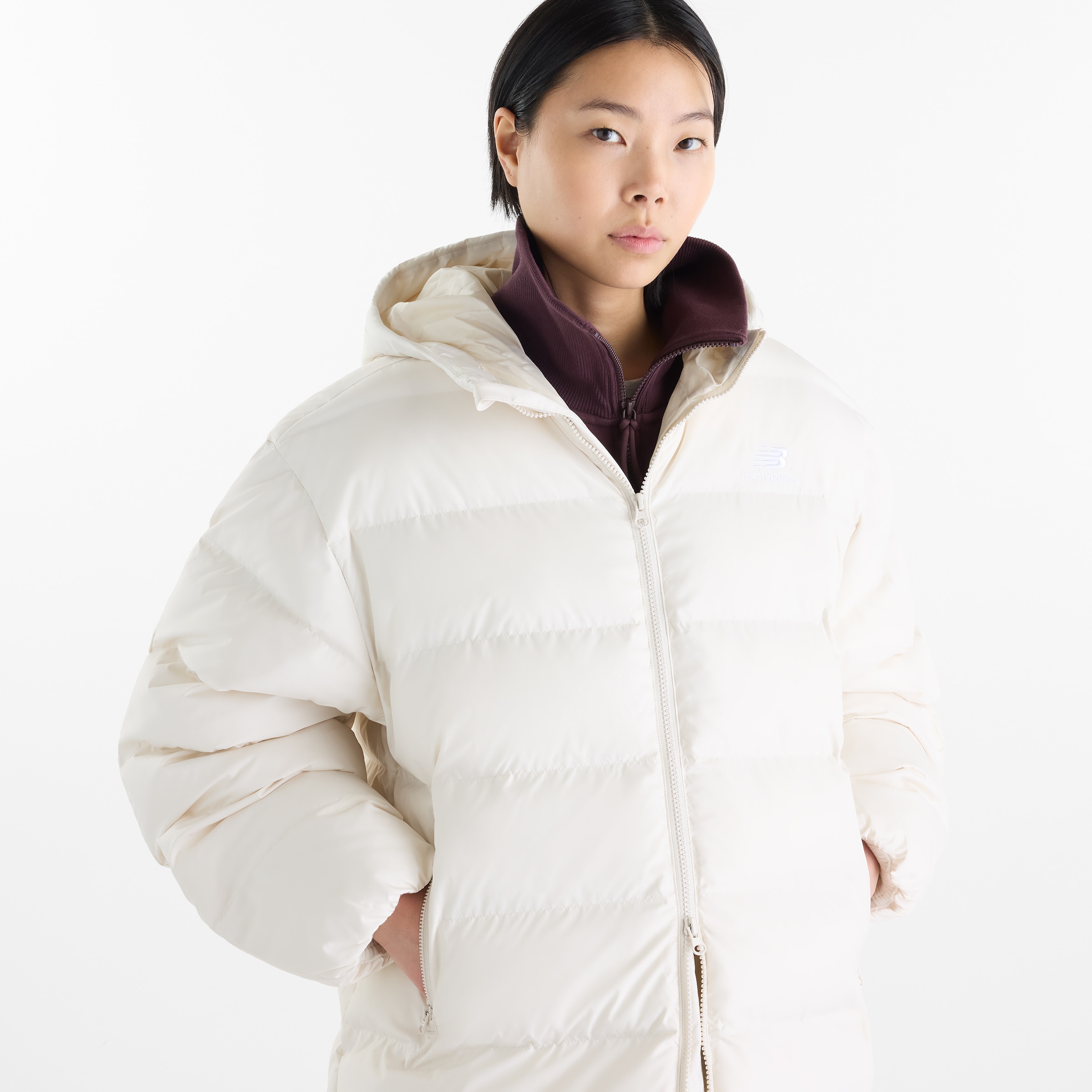 New Balance Steppjacke »BOSTON LONG  PUFFER JACKET« mit markantem Steppdesign, für Sportmode und Freizeit geeignet