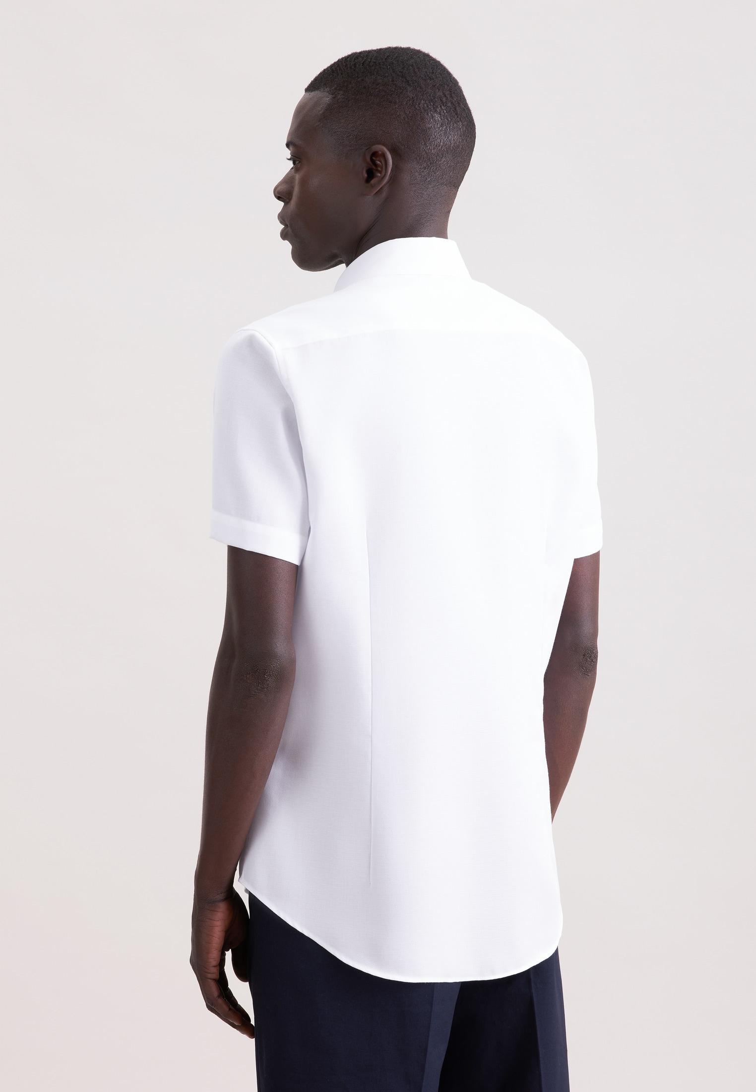 seidensticker Businesshemd »Schwarze Rose« Shaped 1/2 Button-Down-Kragen Struktur