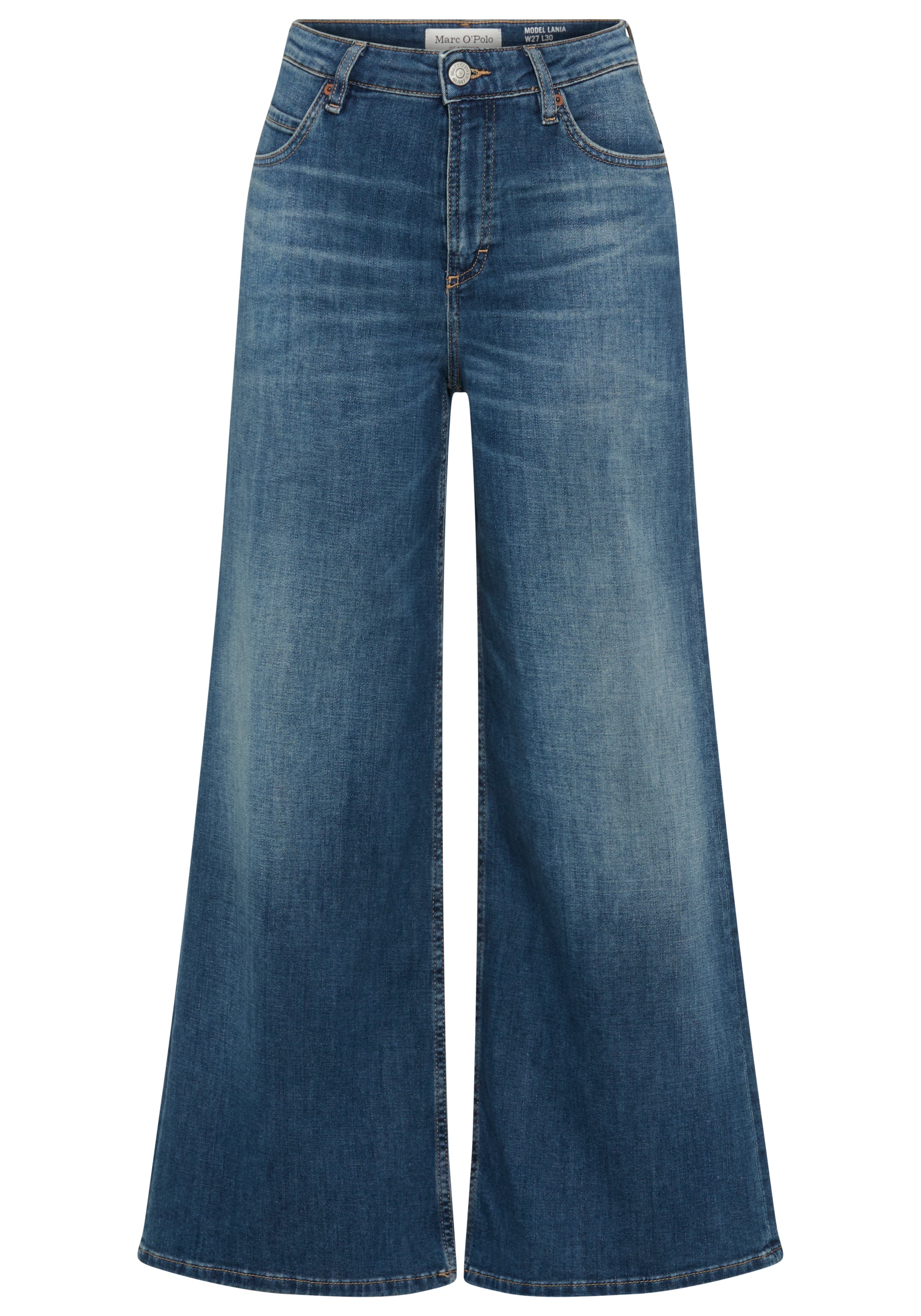 Marc O'Polo Weite Jeans 5-Pocket, hohe Leibhöhe