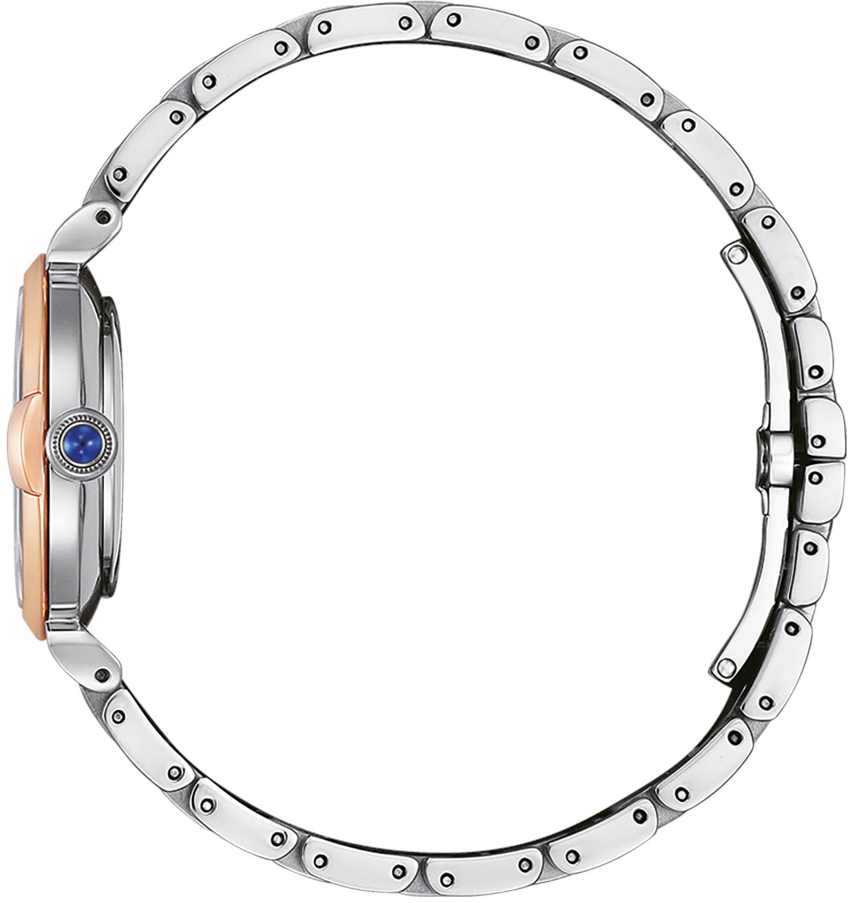 Citizen Solaruhr, Armbanduhr, Damenuhr, Edelstahlarmband, Saphirglas