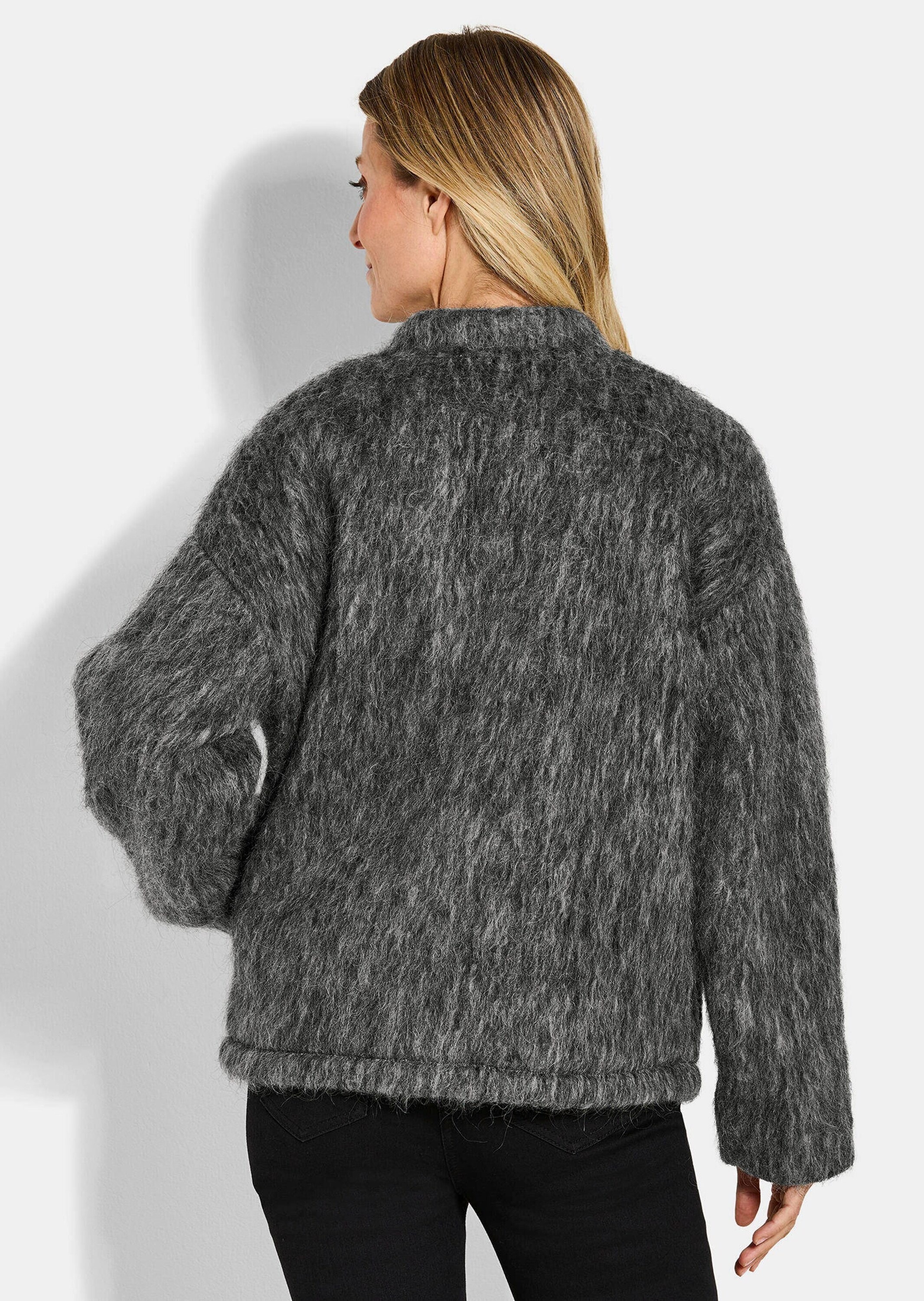 GOLDNER Kurzjacke »Kurzgröße Warme Wolljacke in melierter Optik«