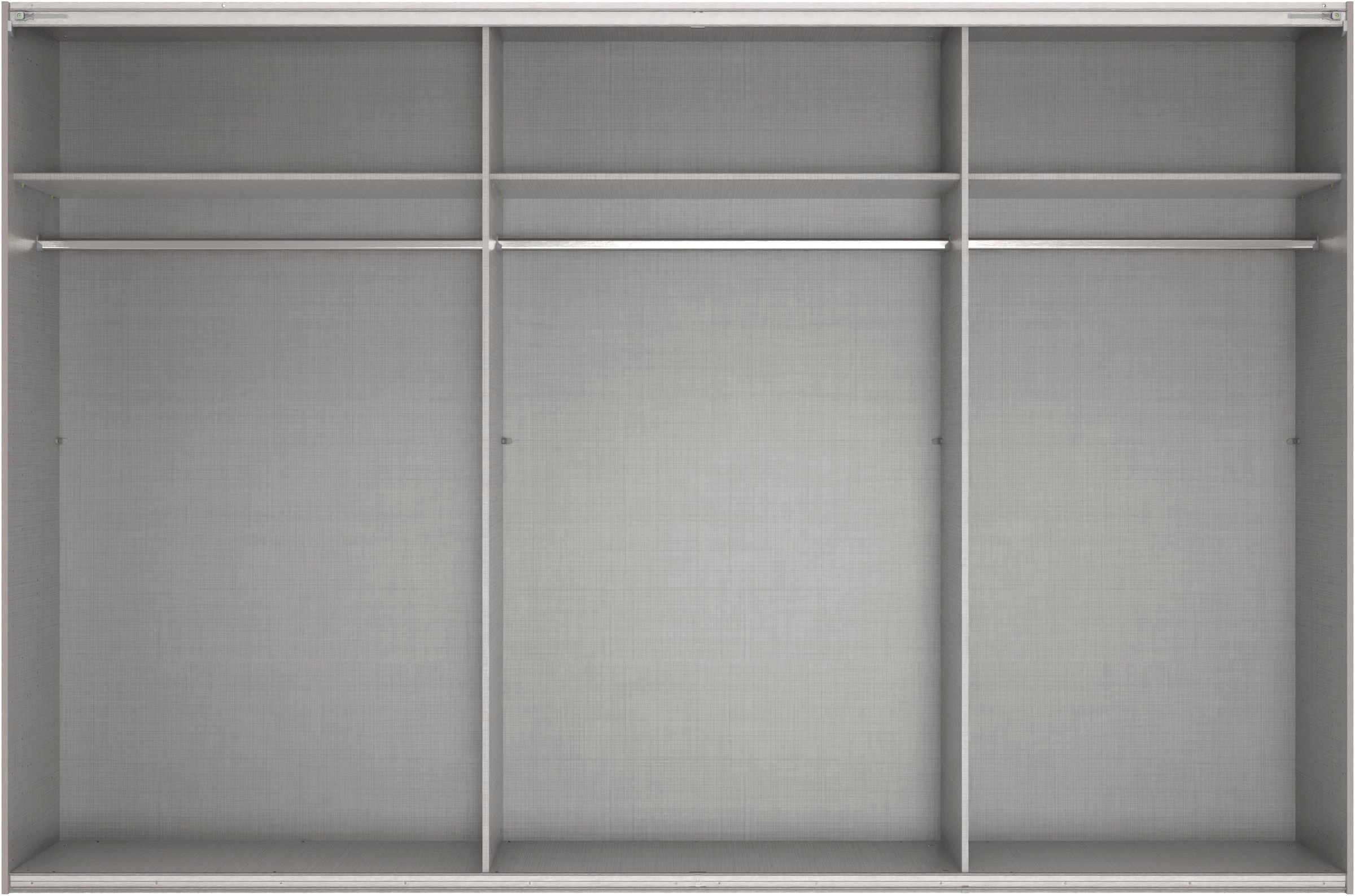 Wimex Kleiderschrank »Mugano, Made in Germany, Lieferung bis in Deine Etage und Stellort«, (wähle Deine Ausstattung: Basic oder Premium!), 3 Schwebetüren, große Größen, mit oder ohne Spiegel, Metallgriffe