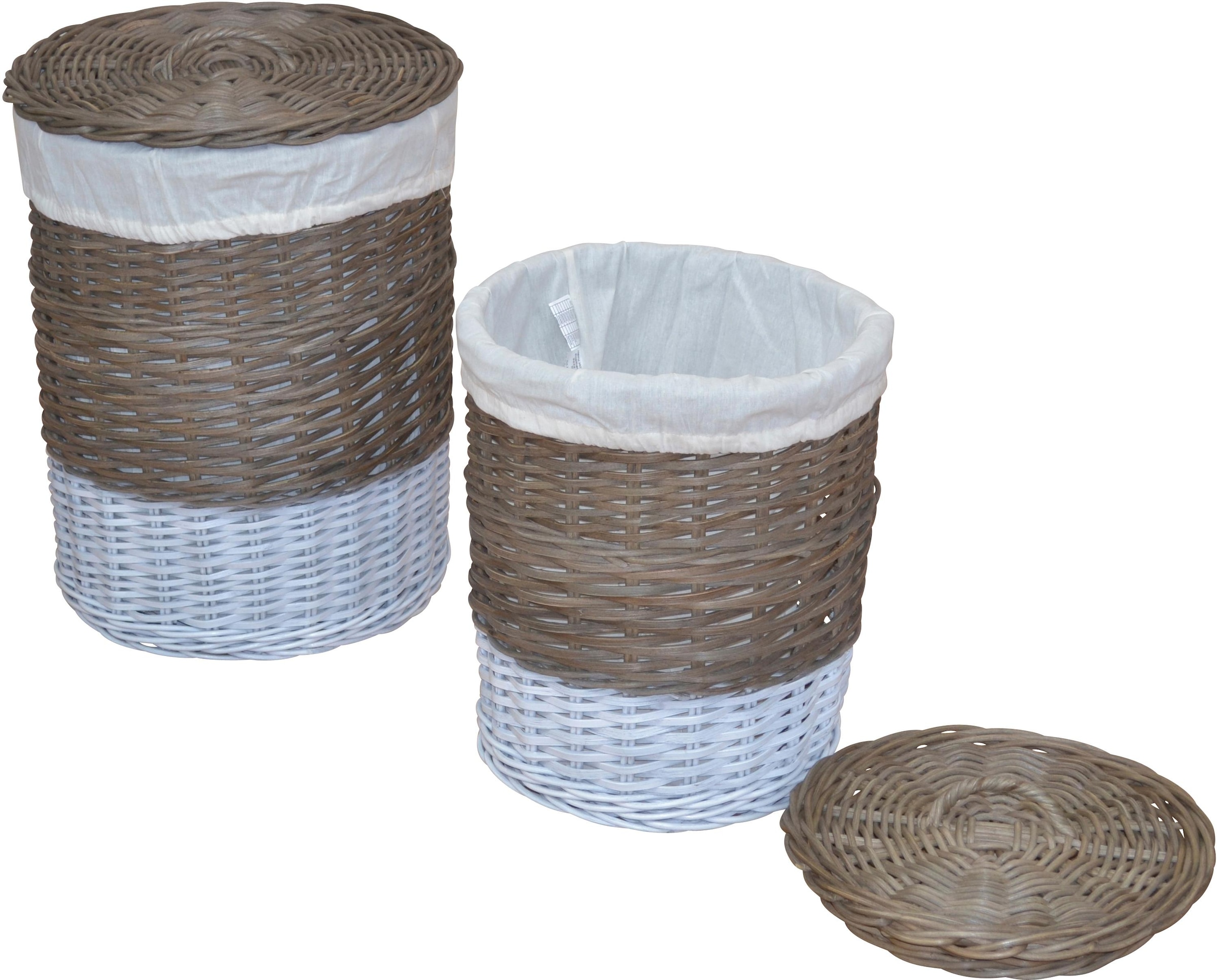 Höhe (Set, St.), aus ca. bei cm 2 bestellen Wäschekorb, Rattan, Home OTTO 60 affaire