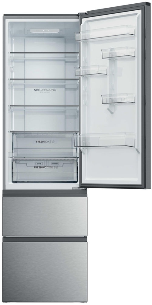 Haier Kühl-/Gefrierkombination »HTR3620CNMP« 205 cm hoch 59,5 cm breit Easy Access-Gefrierschubladen: Alles schnell gefunden