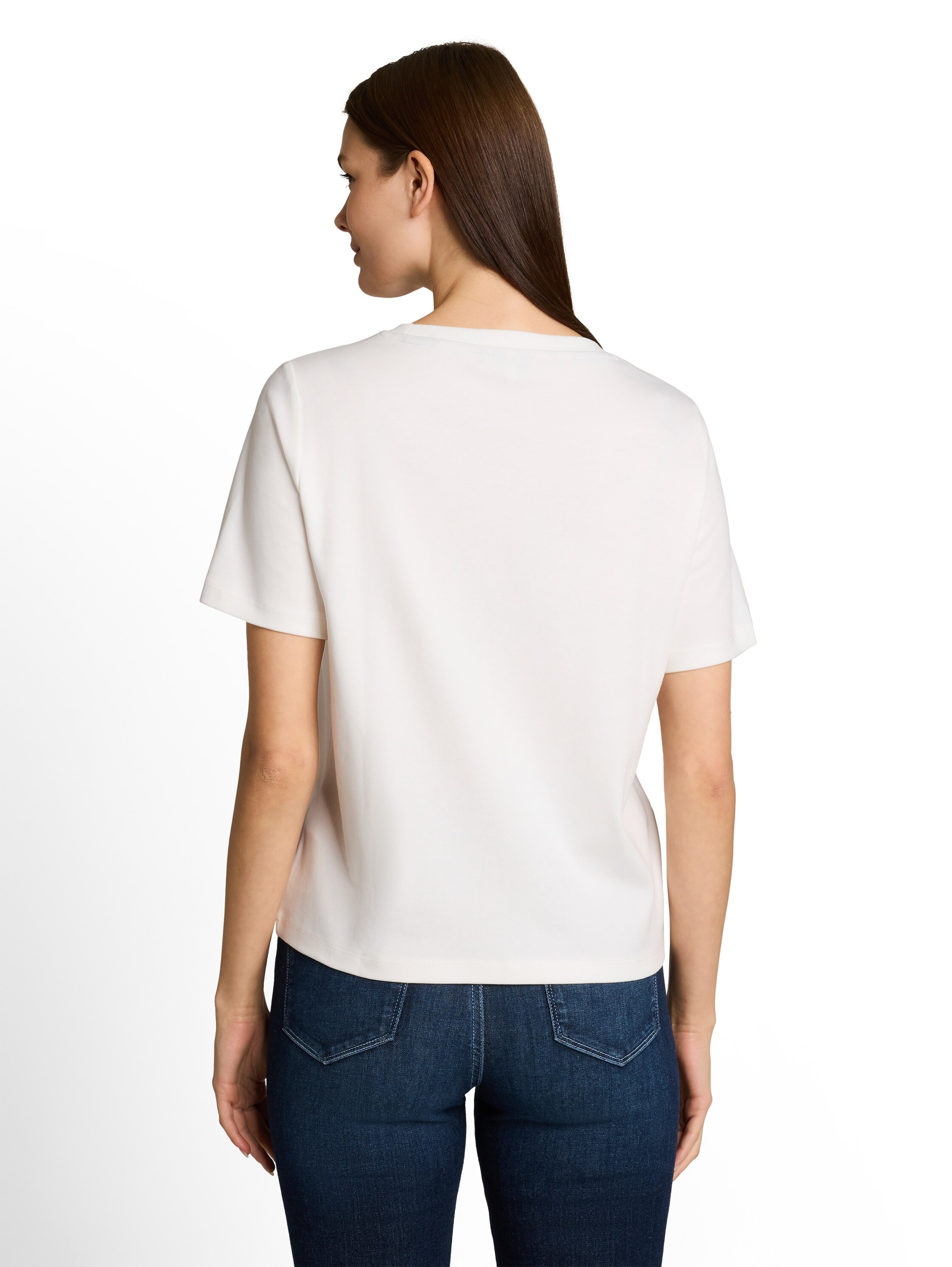 TOM TAILOR Kurzarmshirt Sommershirt mit Prints und Rundhals
