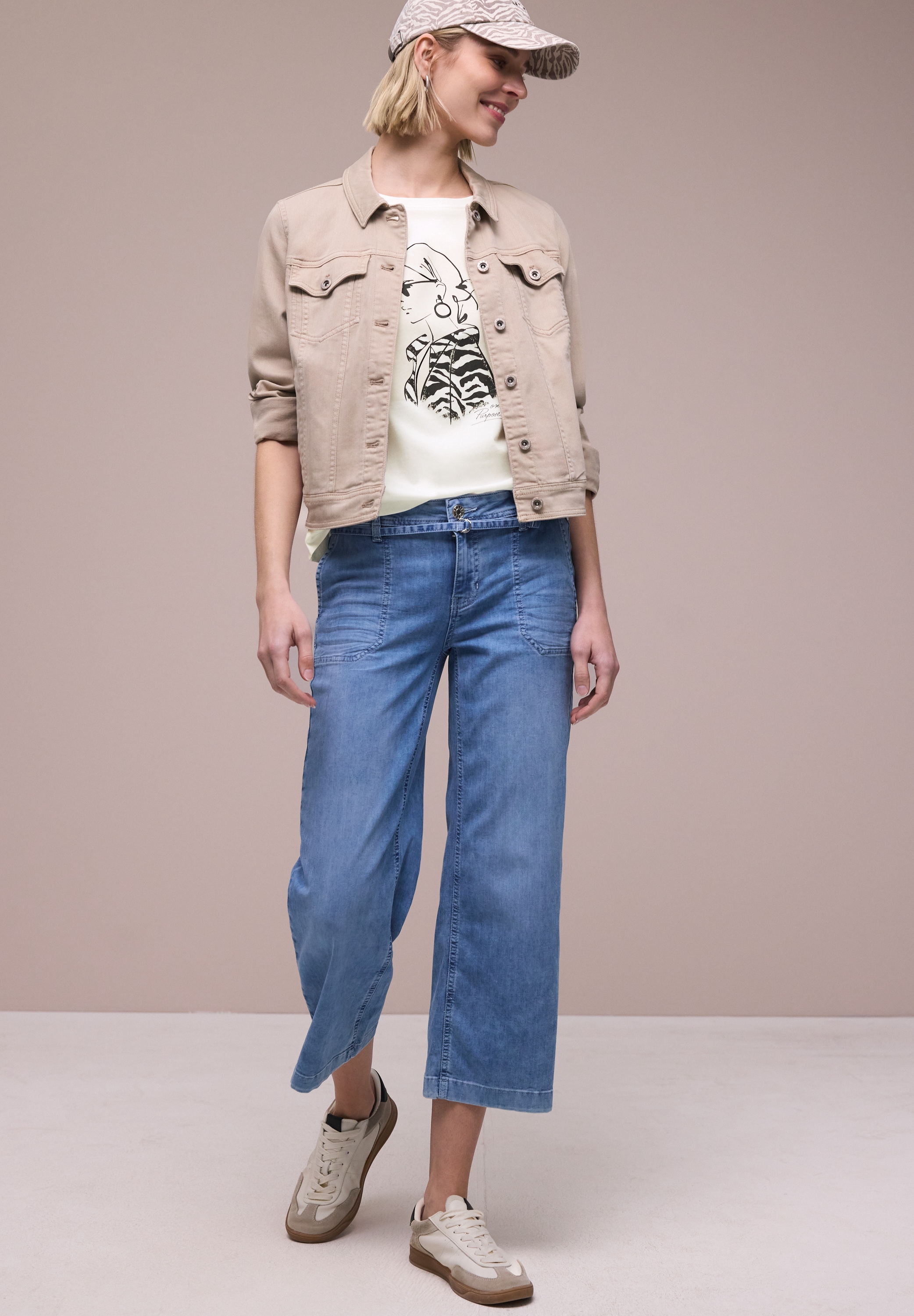 STREET ONE Shirttop Sommershirt mit Print