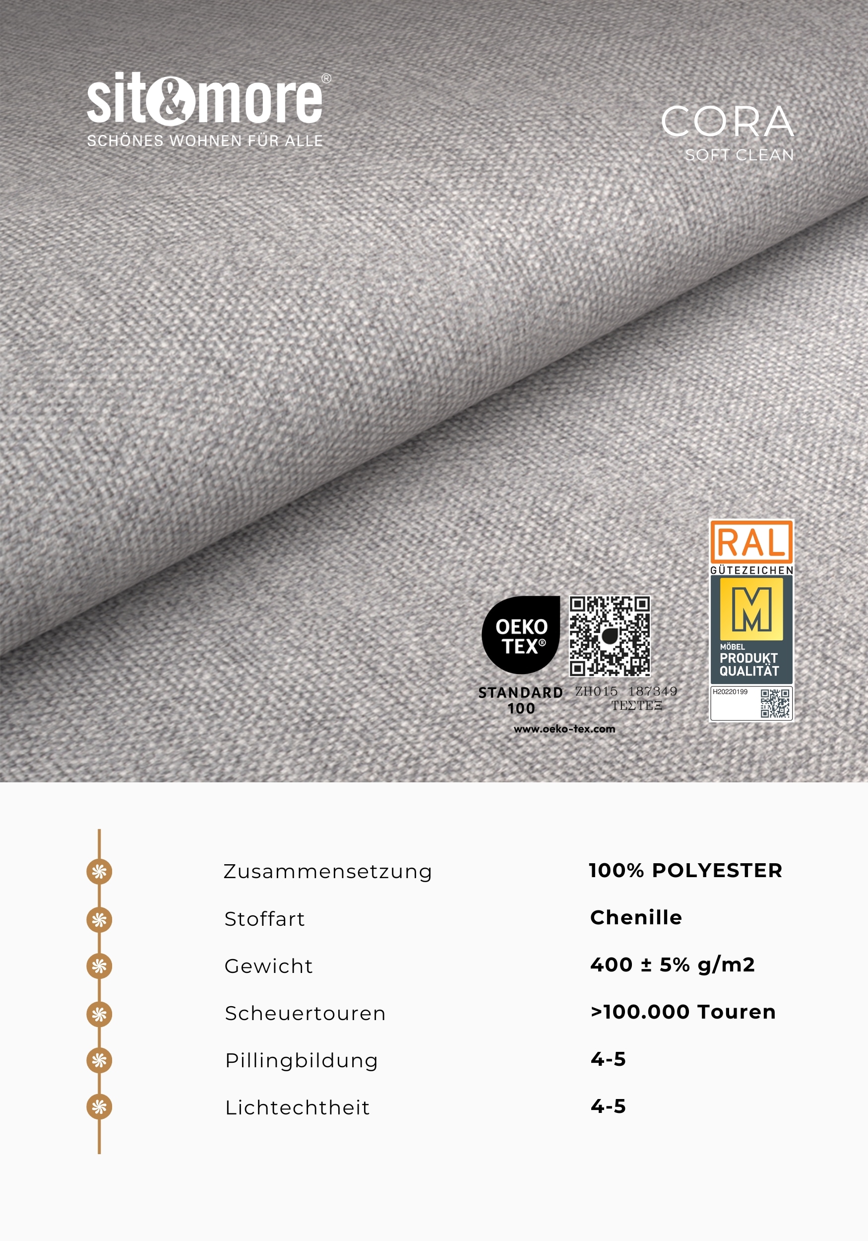 sit&more Polsterhocker »Vanity, B: 103 cm«