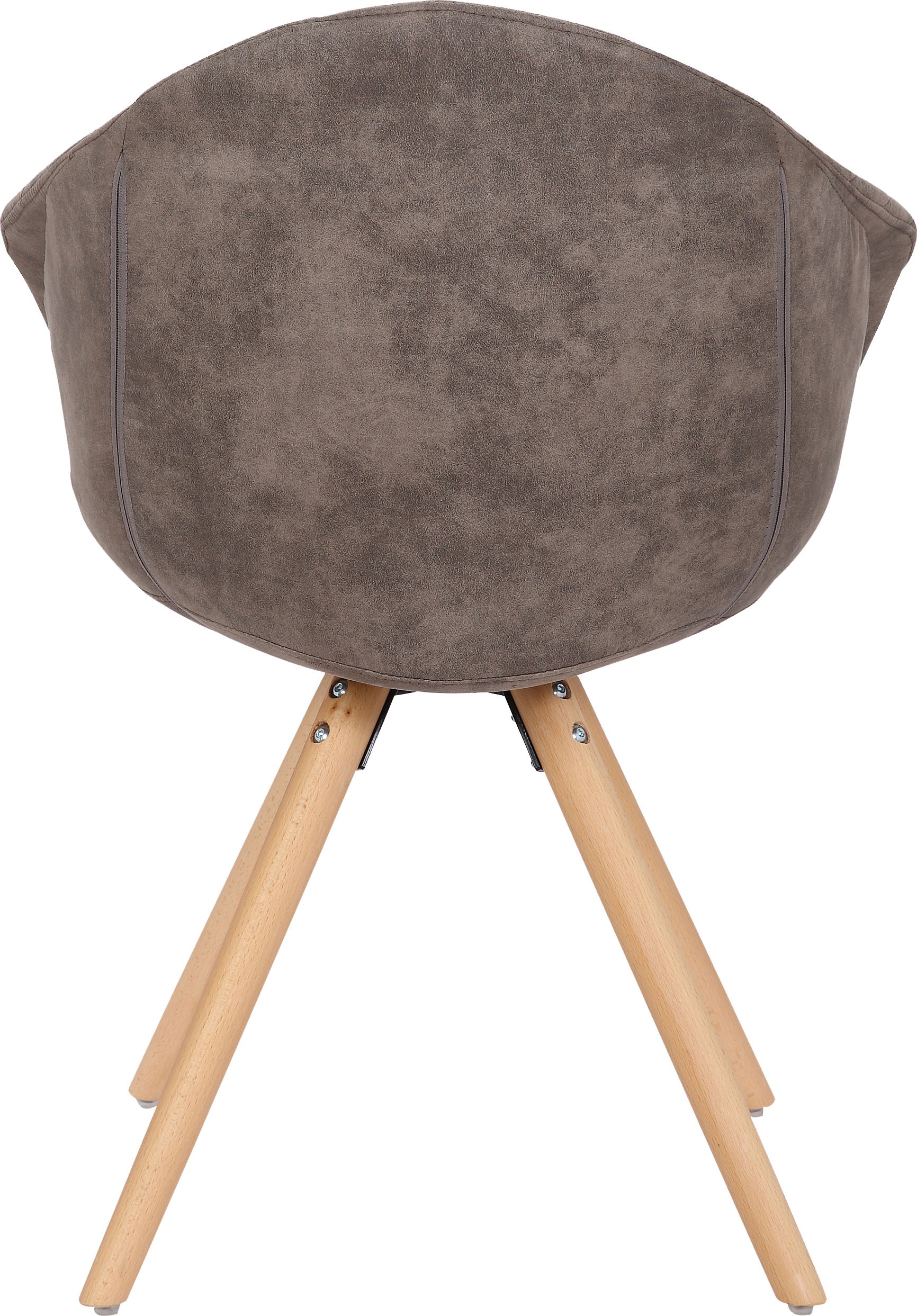 Kayoom Polsterstuhl »Stuhl Chadwick 110 2er-Set, stilvolles Design, in Naturfarben gehalten« (Set) 2 Stk.bequem, Holzbeine, weich gepolstert, stilvolles Design