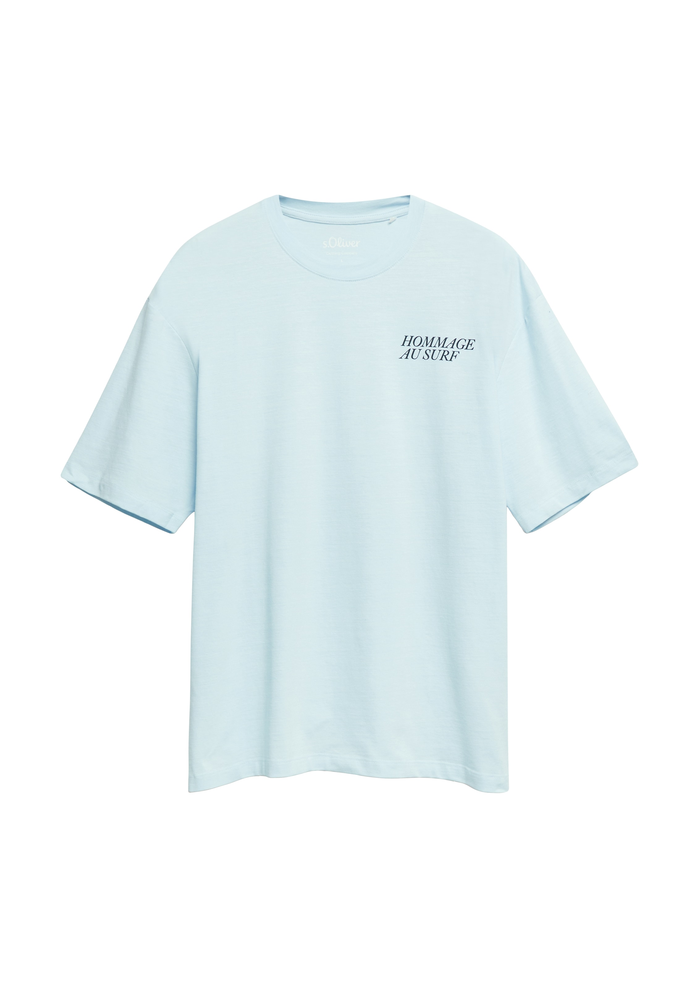 s.Oliver Kurzarmshirt Sommershirt mit kleinem Print