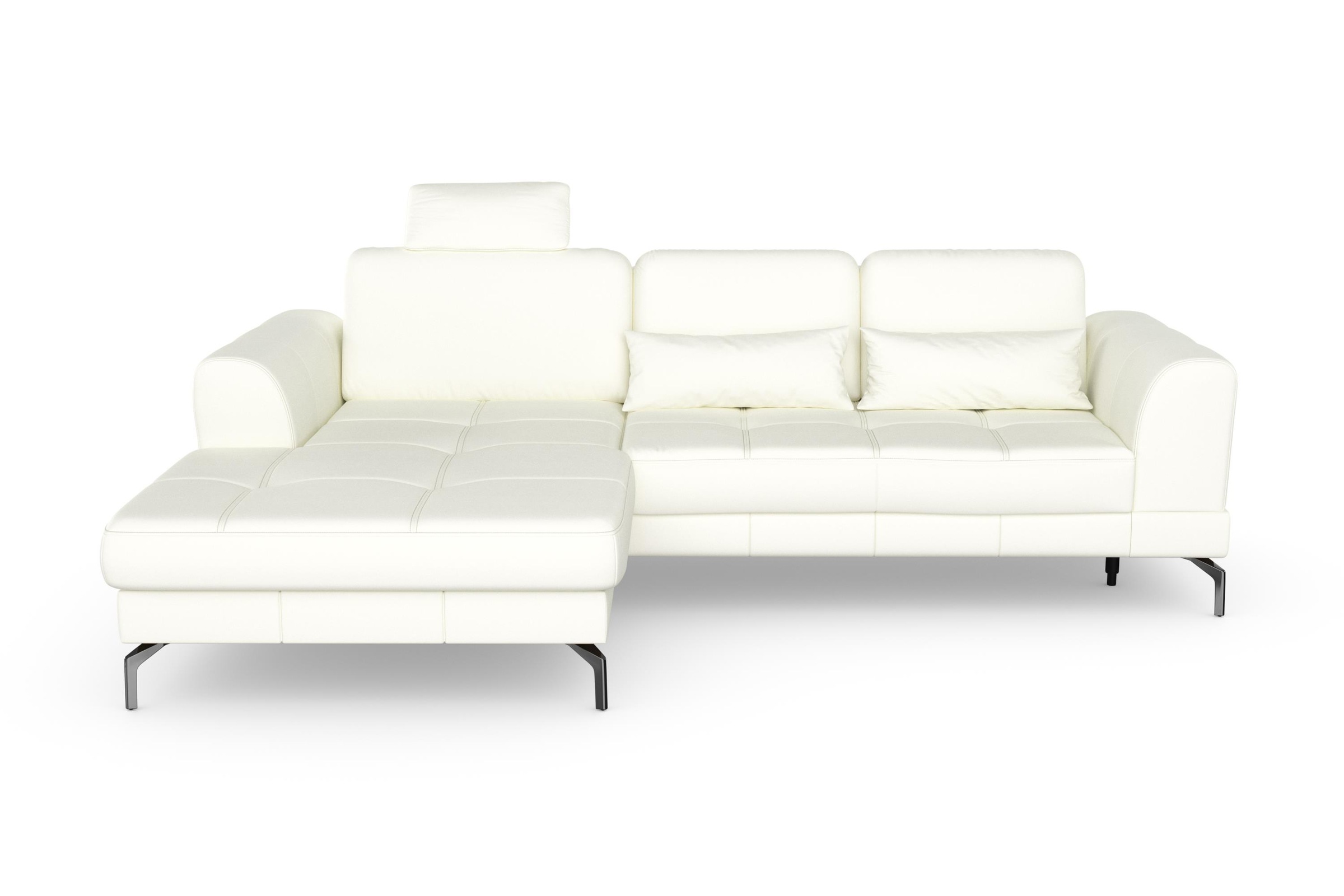 sit&more Ecksofa »Bendigo L-Form«, inklusive Sitztiefenverstellung, Bodenfreiheit 15 cm, 2 Fußfarben