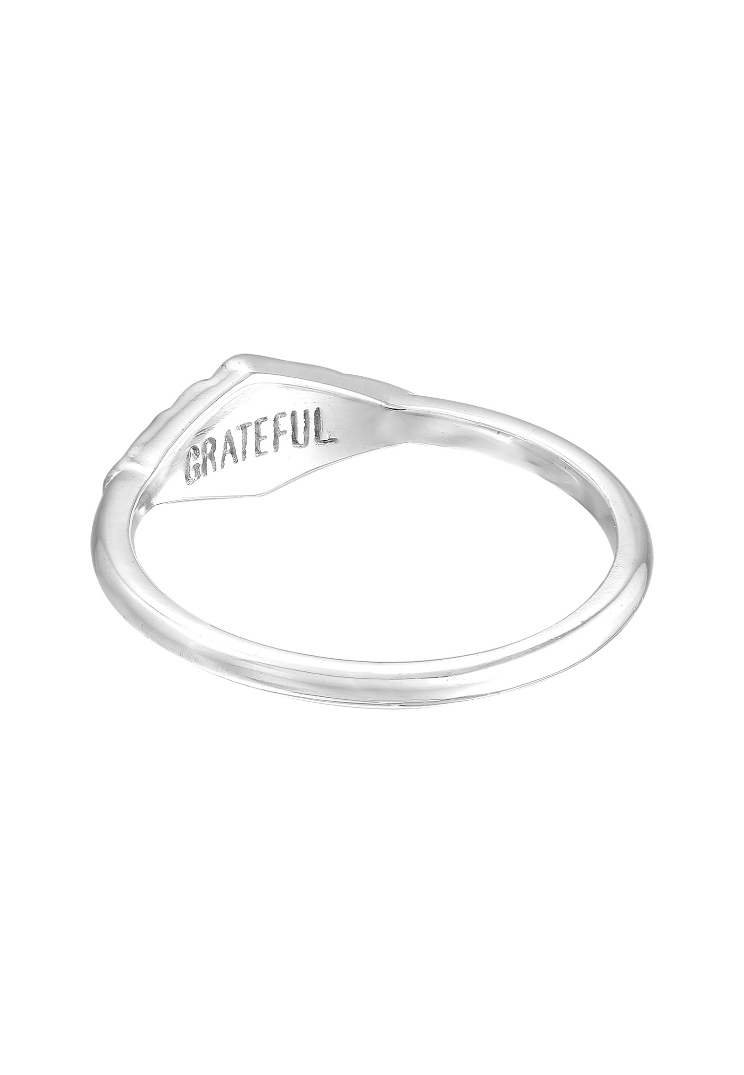 HAZE & GLORY Silberring »Ring Siegelring Marquis - Gratitude 925 Silber«